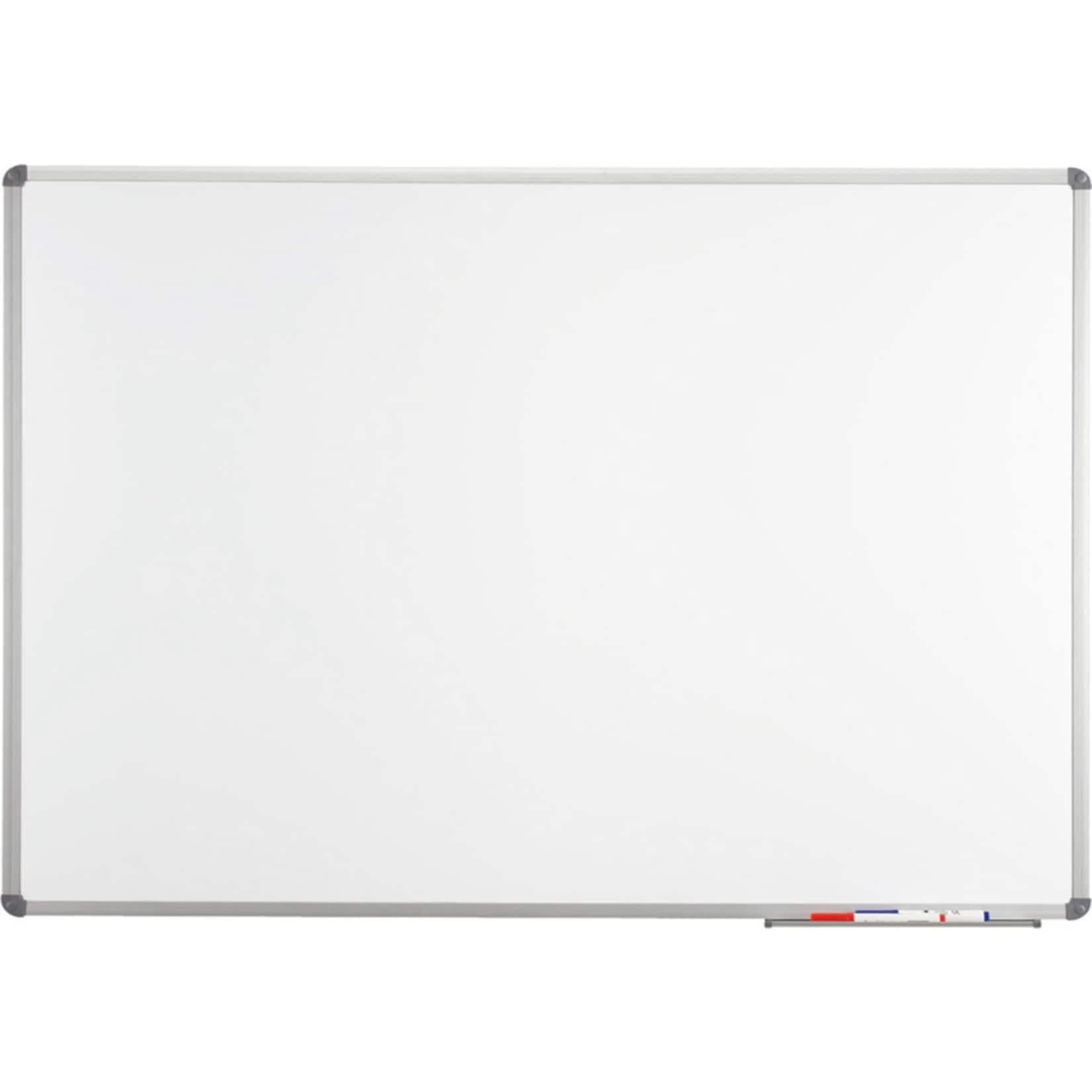 Maul Magnettafel Whiteboard mit Aluminiumrahmen und Grauen Eckverbindungen