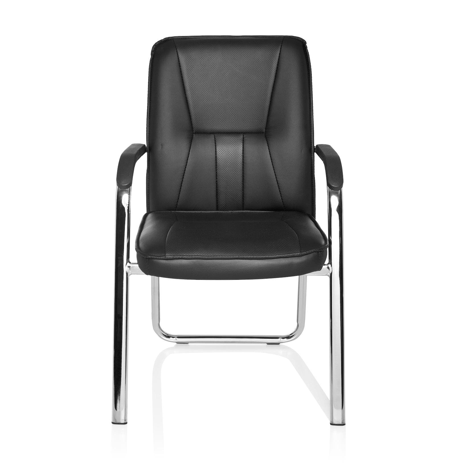 hjh OFFICE BANDA V Kunstleder Besucherstuhl - Bequem & Pflegeleicht