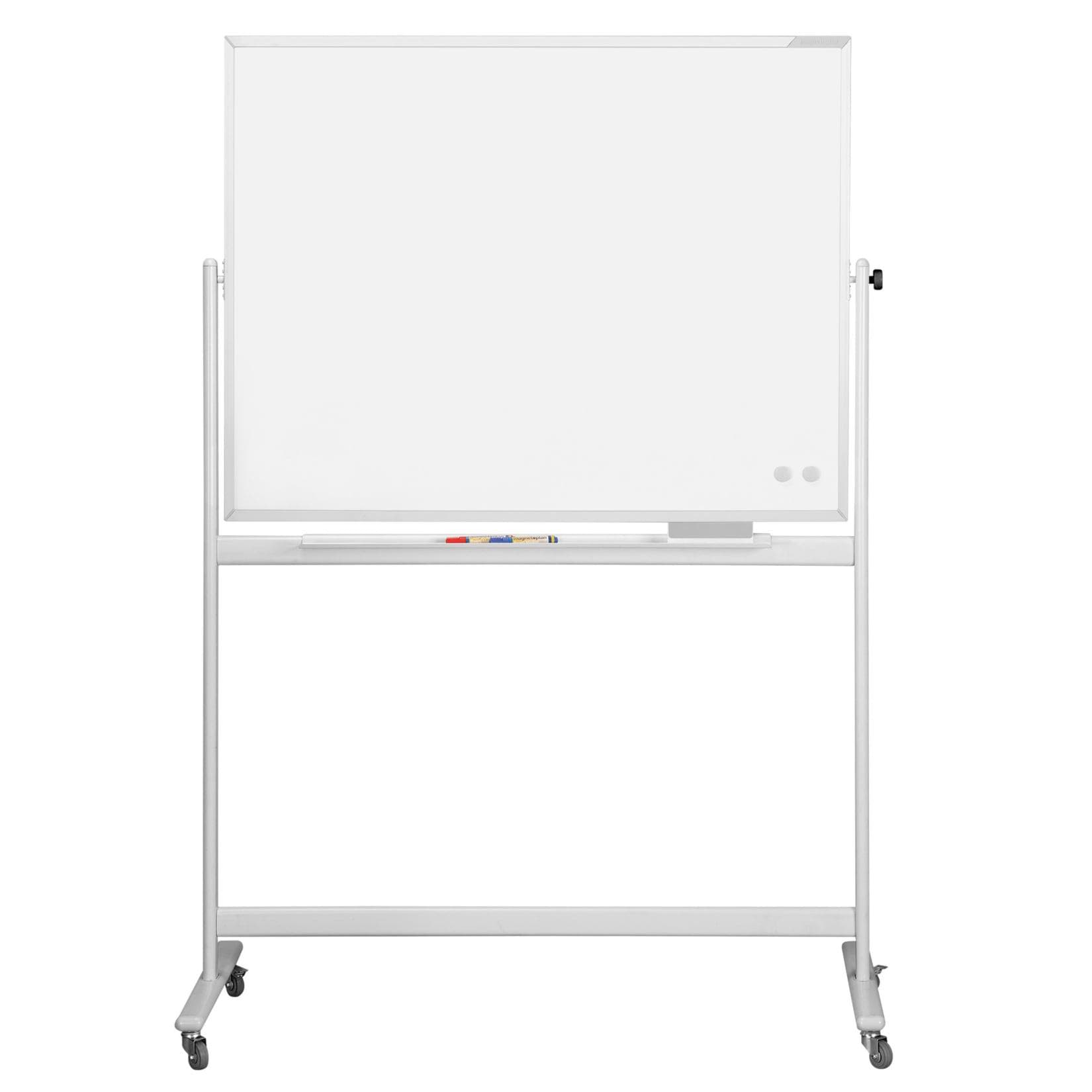 magnetoplan Magnettafel Whiteboard Mobil Weiß Aluminium Stahl