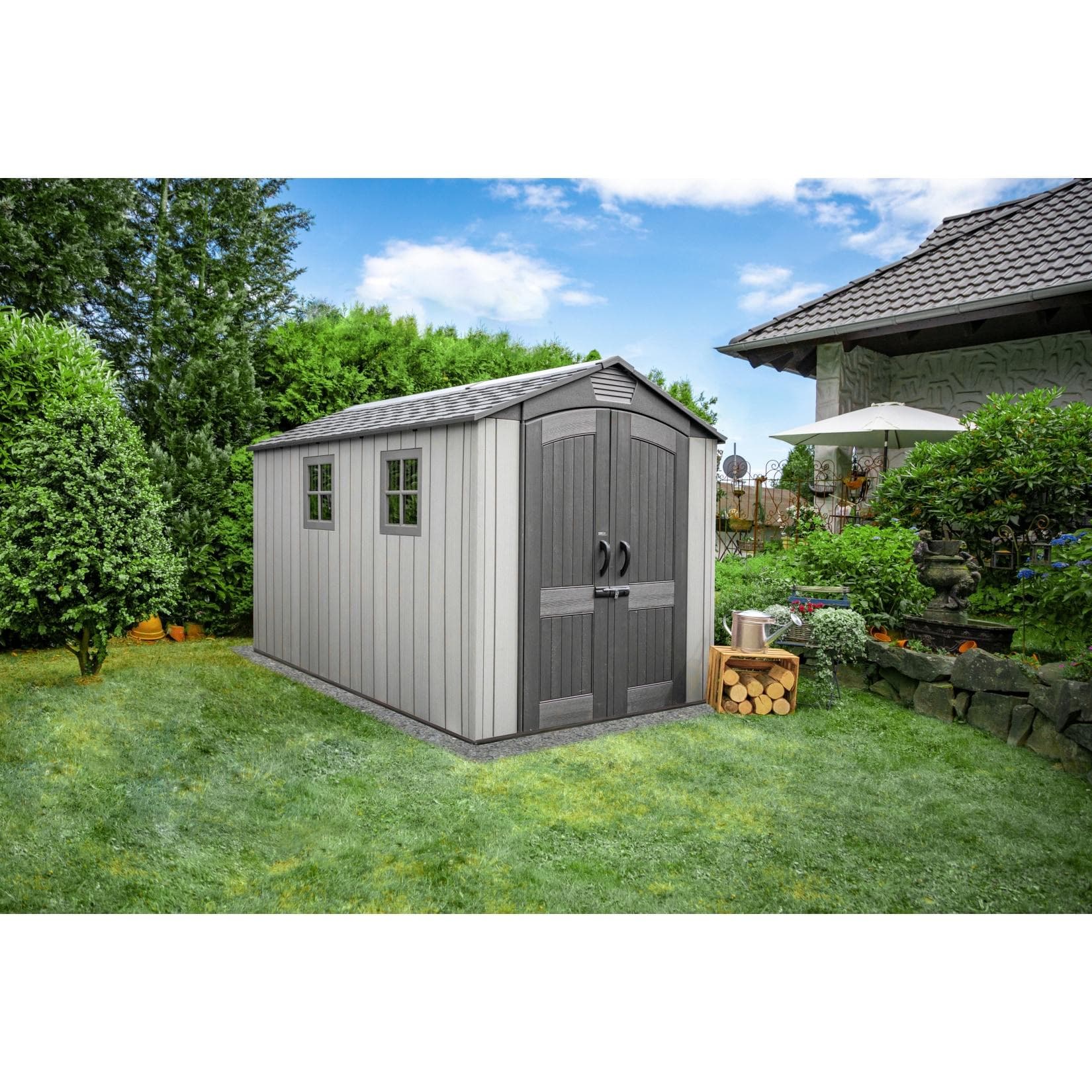 Lifetime Gerätehaus Terra Kunststoff UV-Beständigkeit