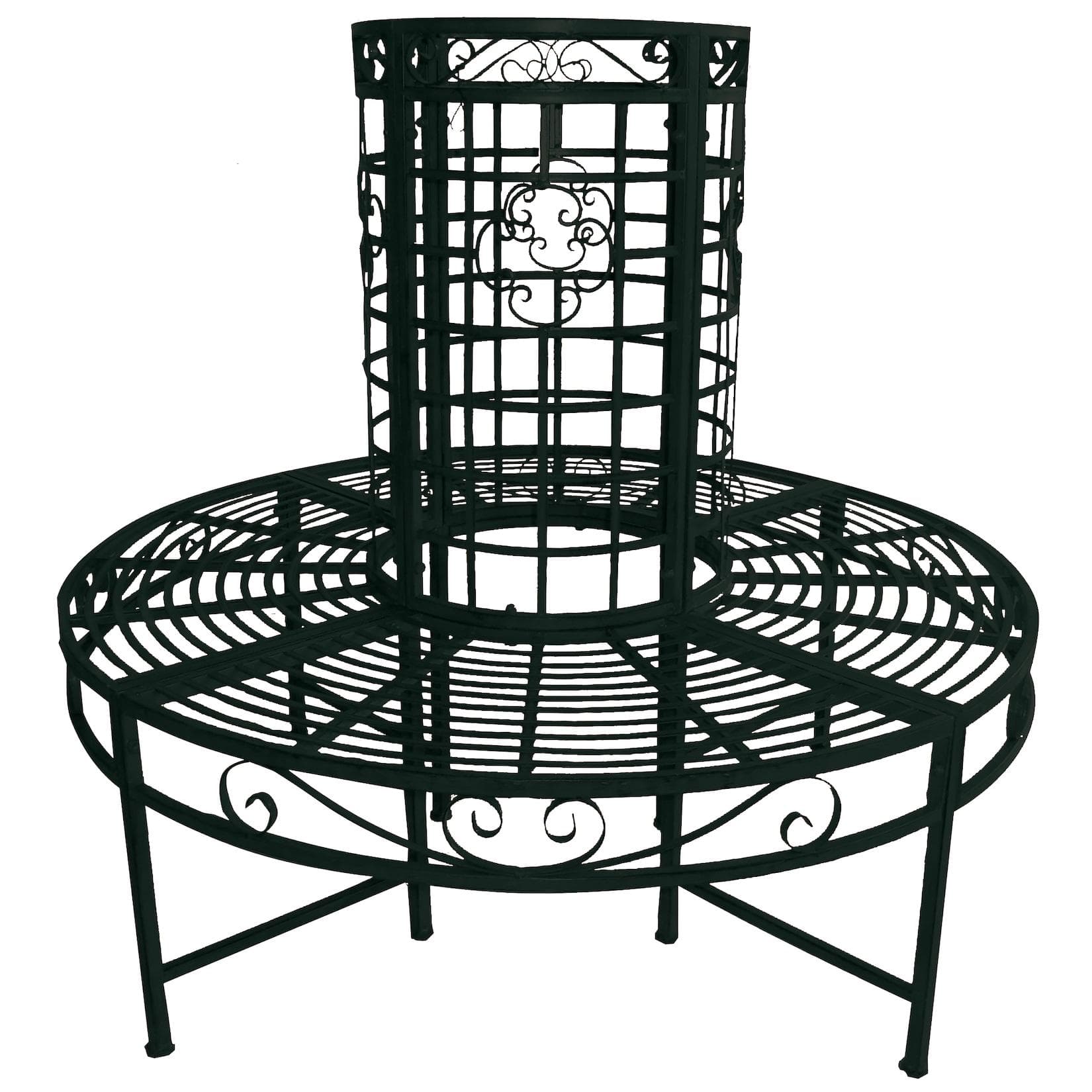 Rund Holz-Baumbank LARISSA für Garten & Terrasse