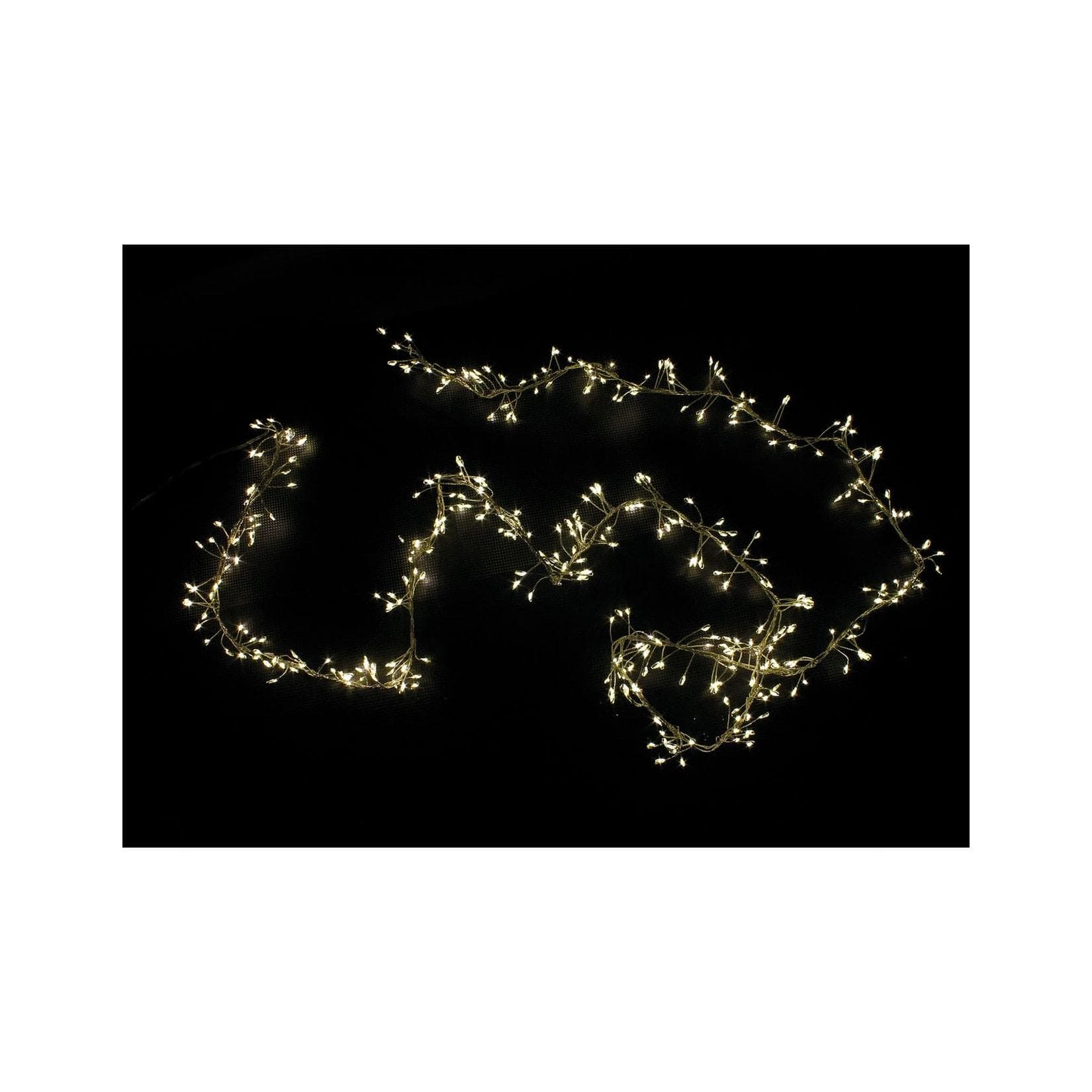 LEX 400er LED Tropfen-Lichterkette Warmweiß für Innen mit 8 Funktionen