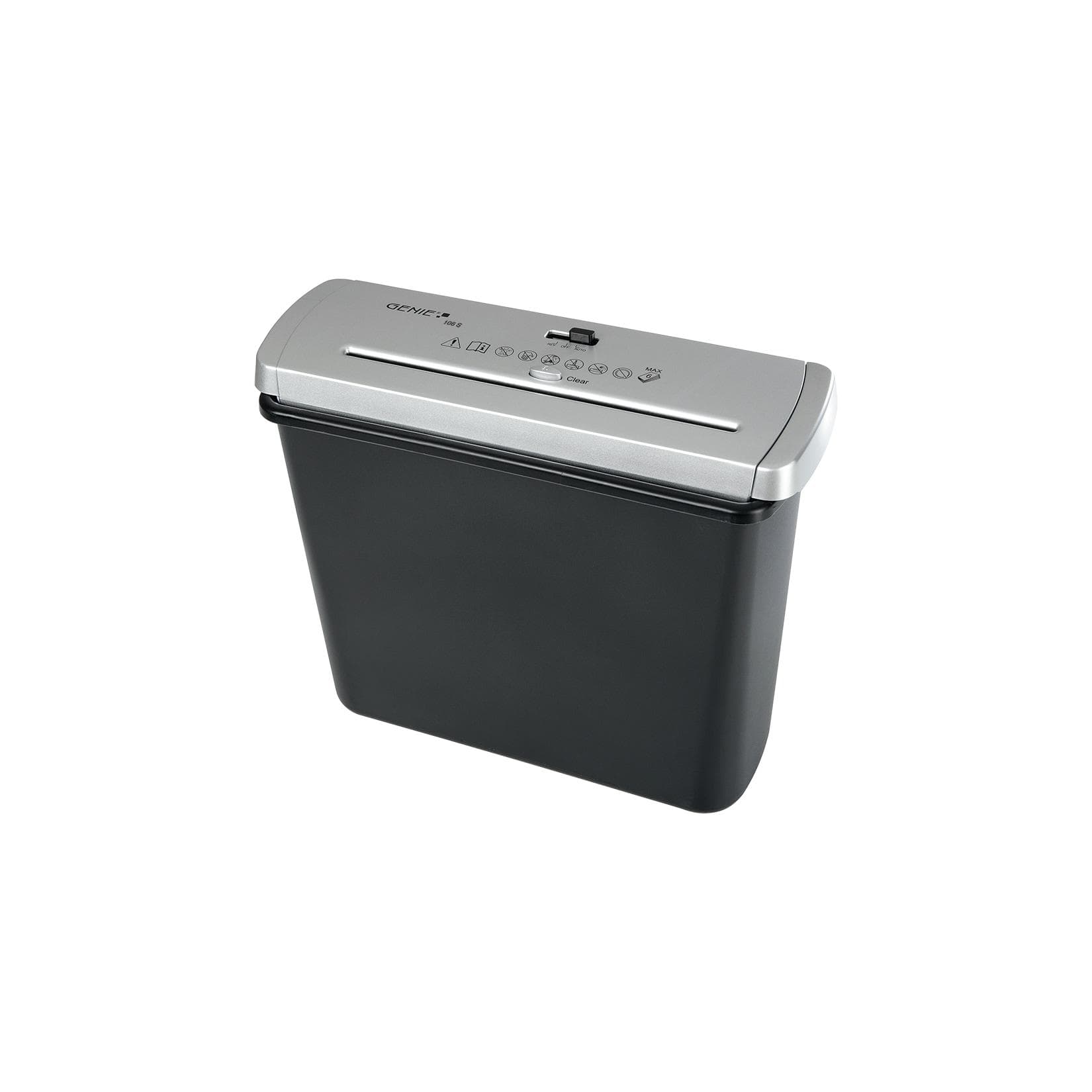 Genie Aktenvernichter 106 S: Streifenschnitt, 6 Blatt, P-2 Sicherheitsstufe