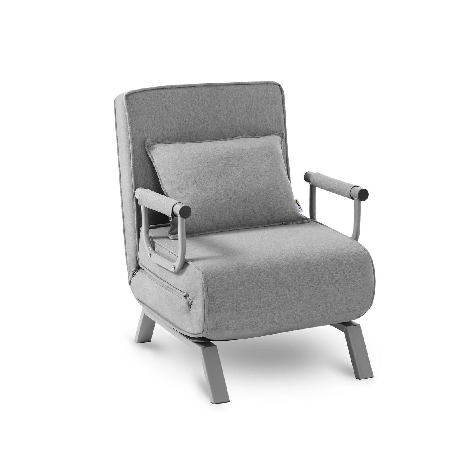 Klappbarer Relaxsessel & Schlafsessel in Grau