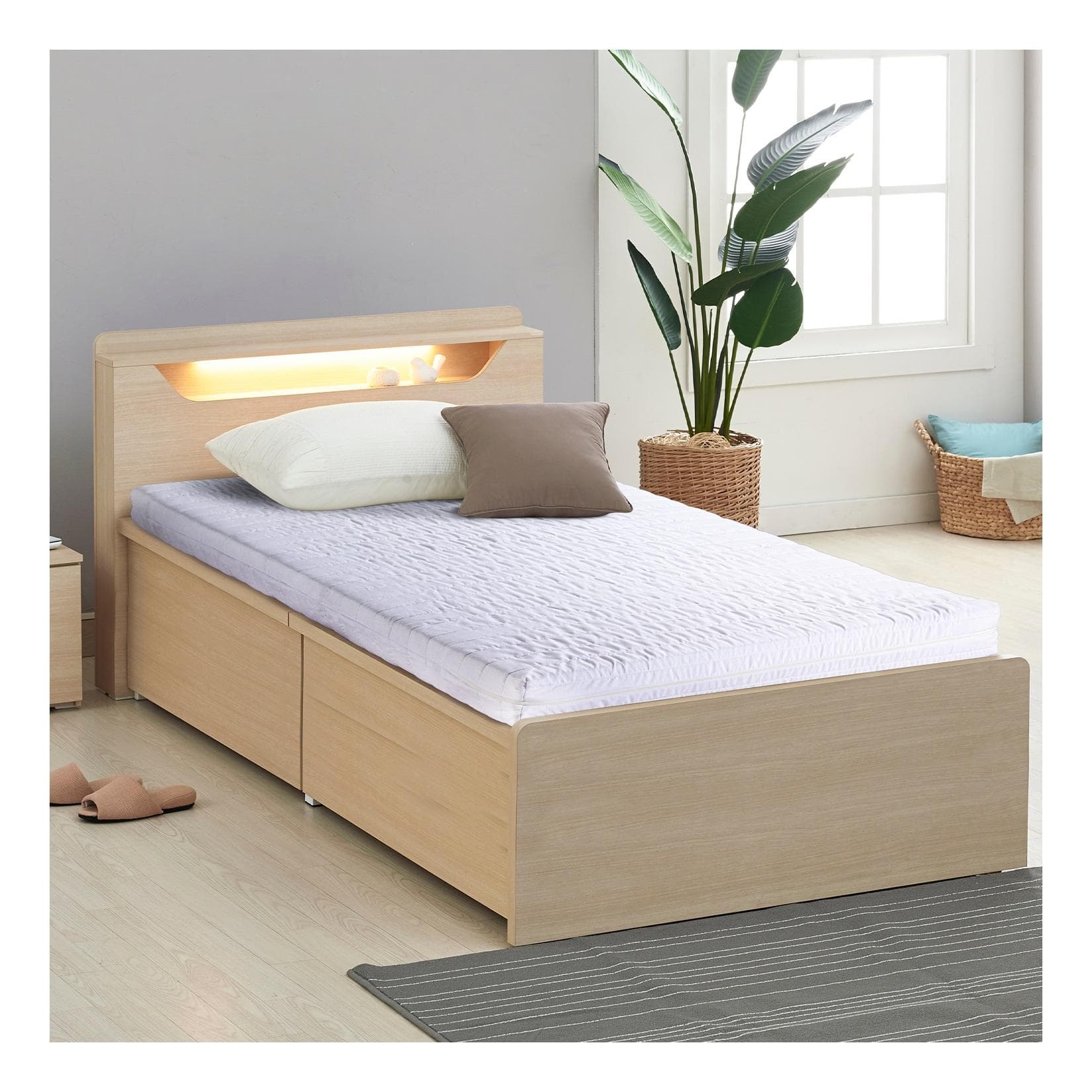 Komfortschaummatratze Easy Comfort Matratze Komfortschaum Rollmatratze Härtegrad 3 (H3) Weiß 160x200 cm, Como, 12 cm hoch