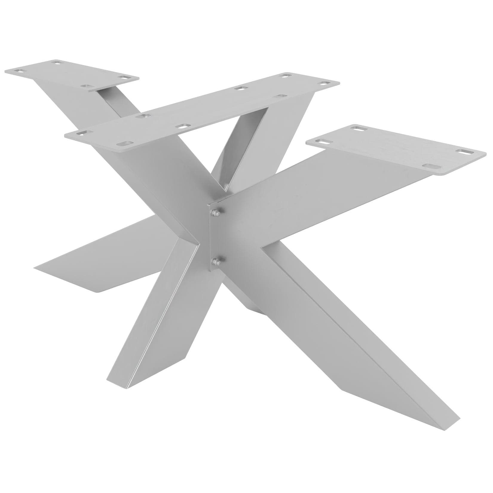 Gebürstete Edelstahl Tischbeine - Sternförmiges Design