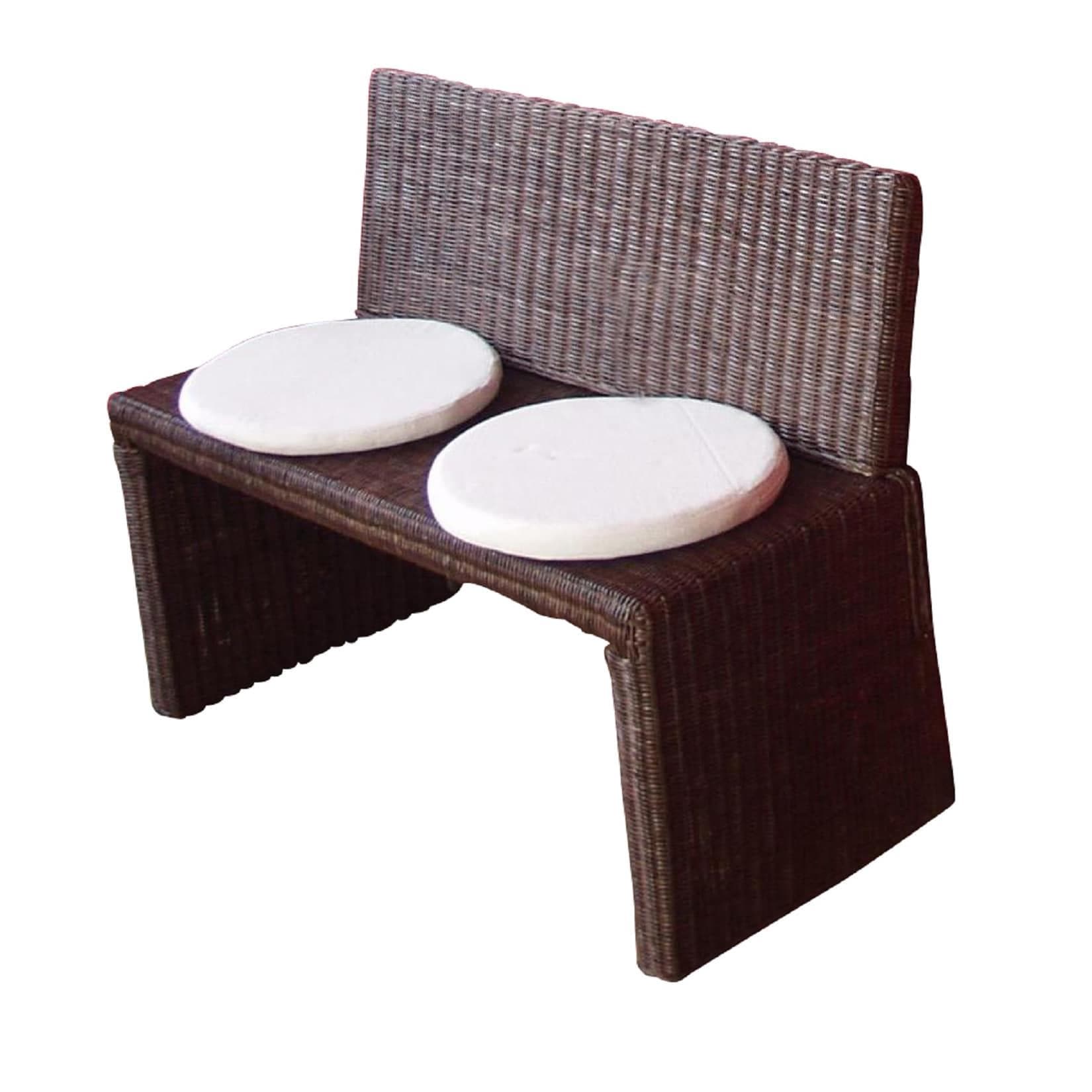 möbel direkt online Rattansitzbank "Davina" Massivholz Pinie Rattan