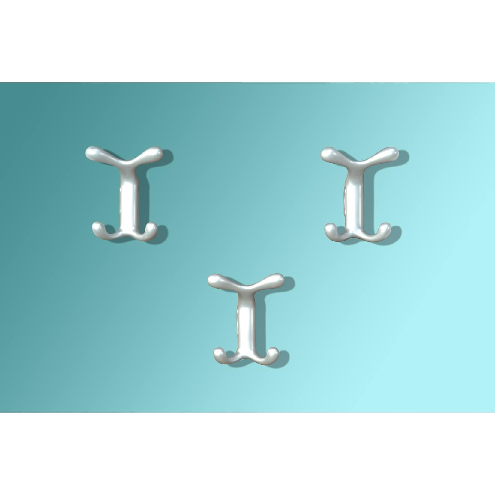 Modernes 3er Garderobenhaken Set - Italienisches Design