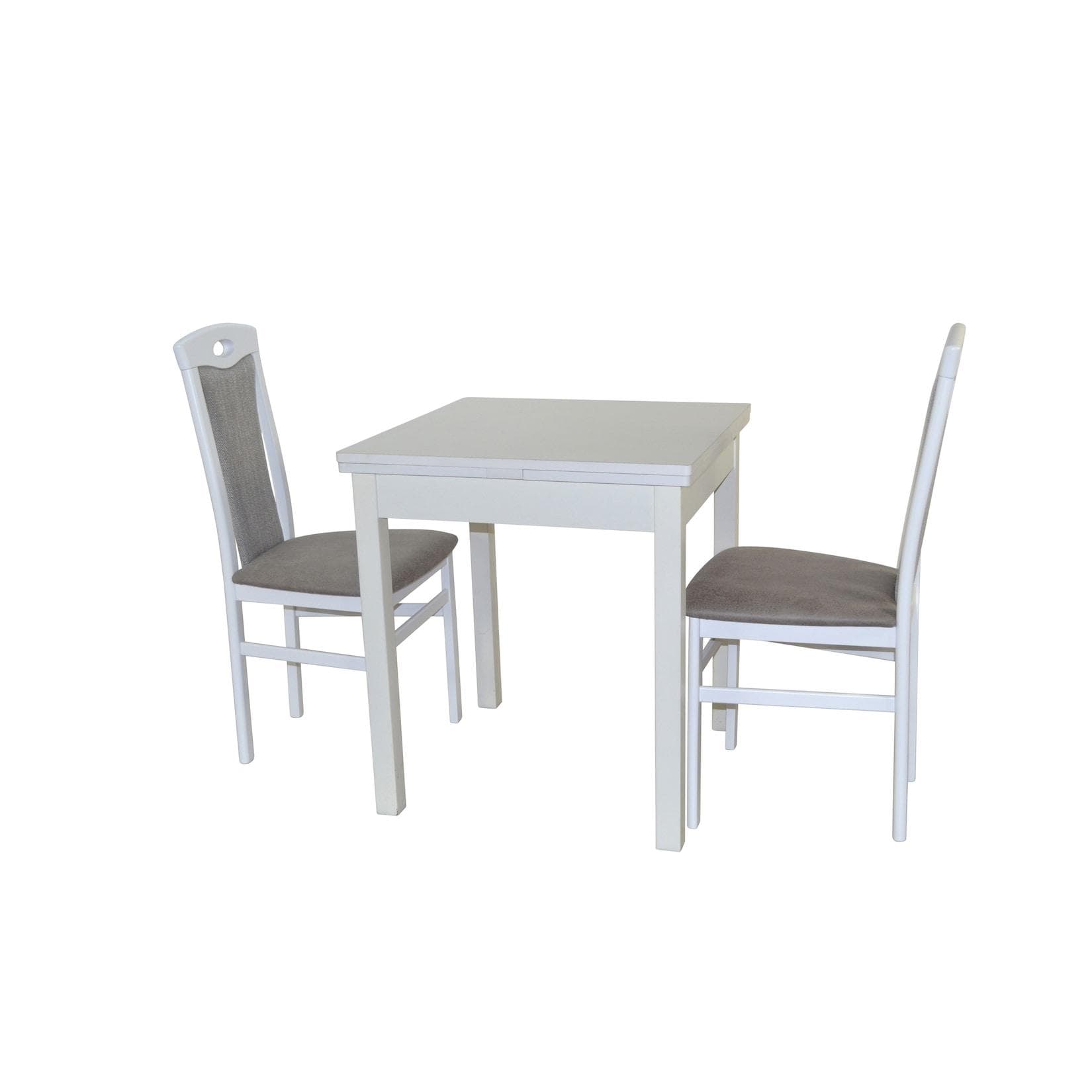 möbel direkt online Essgruppe (3teilig) Leander III Massivholz Buche Weiß