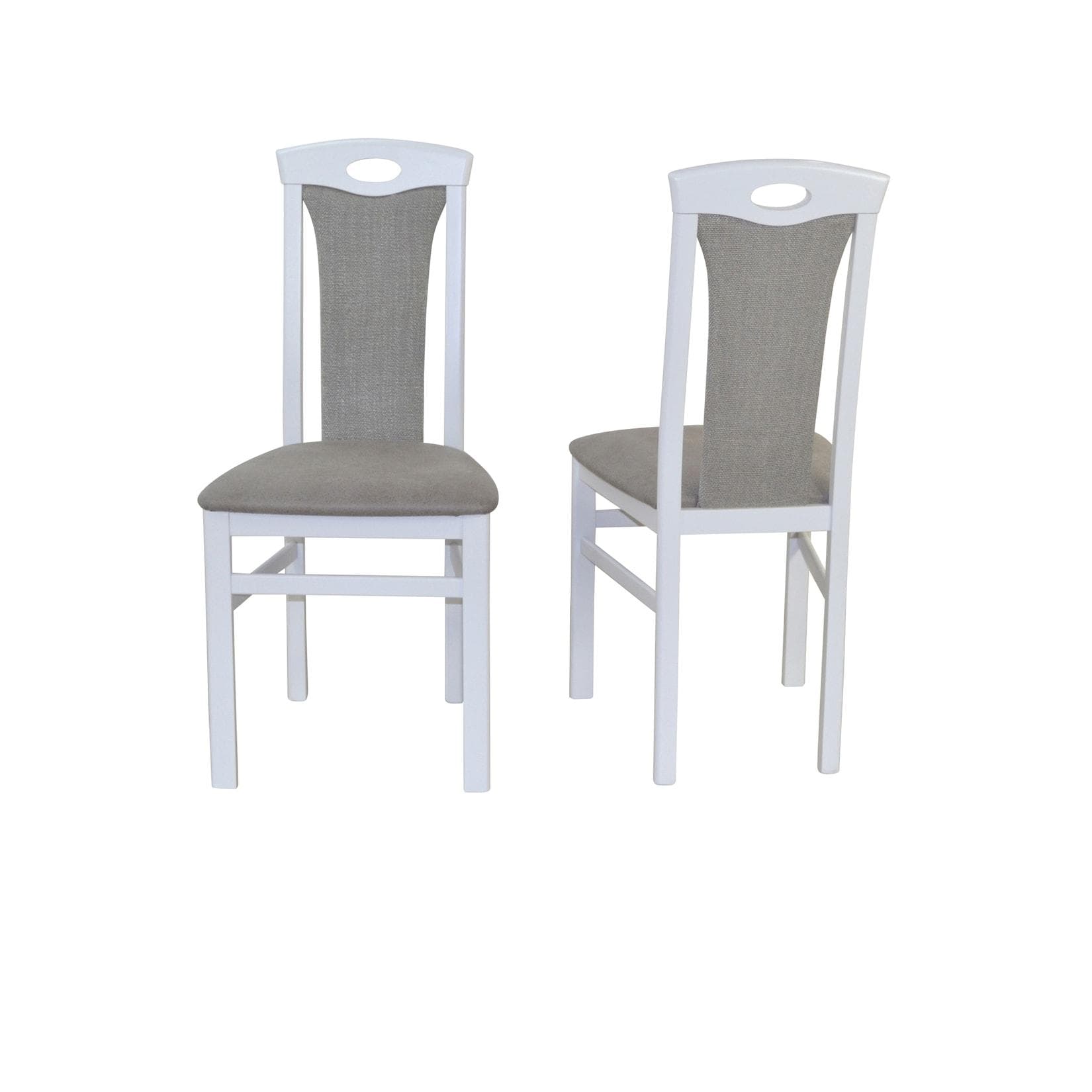 moebel-direkt-online Esszimmerstuhl Cora II Set: Massivholz Buche, Weiß Lackiert