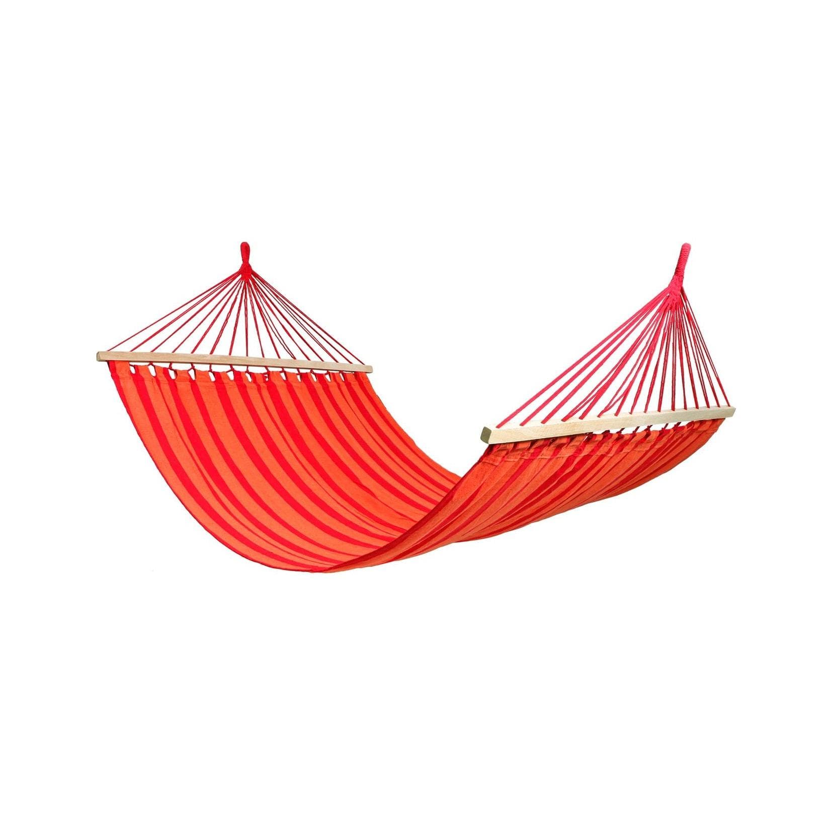 Hängematte MC4358 Rot/Orange mit Holzgestell