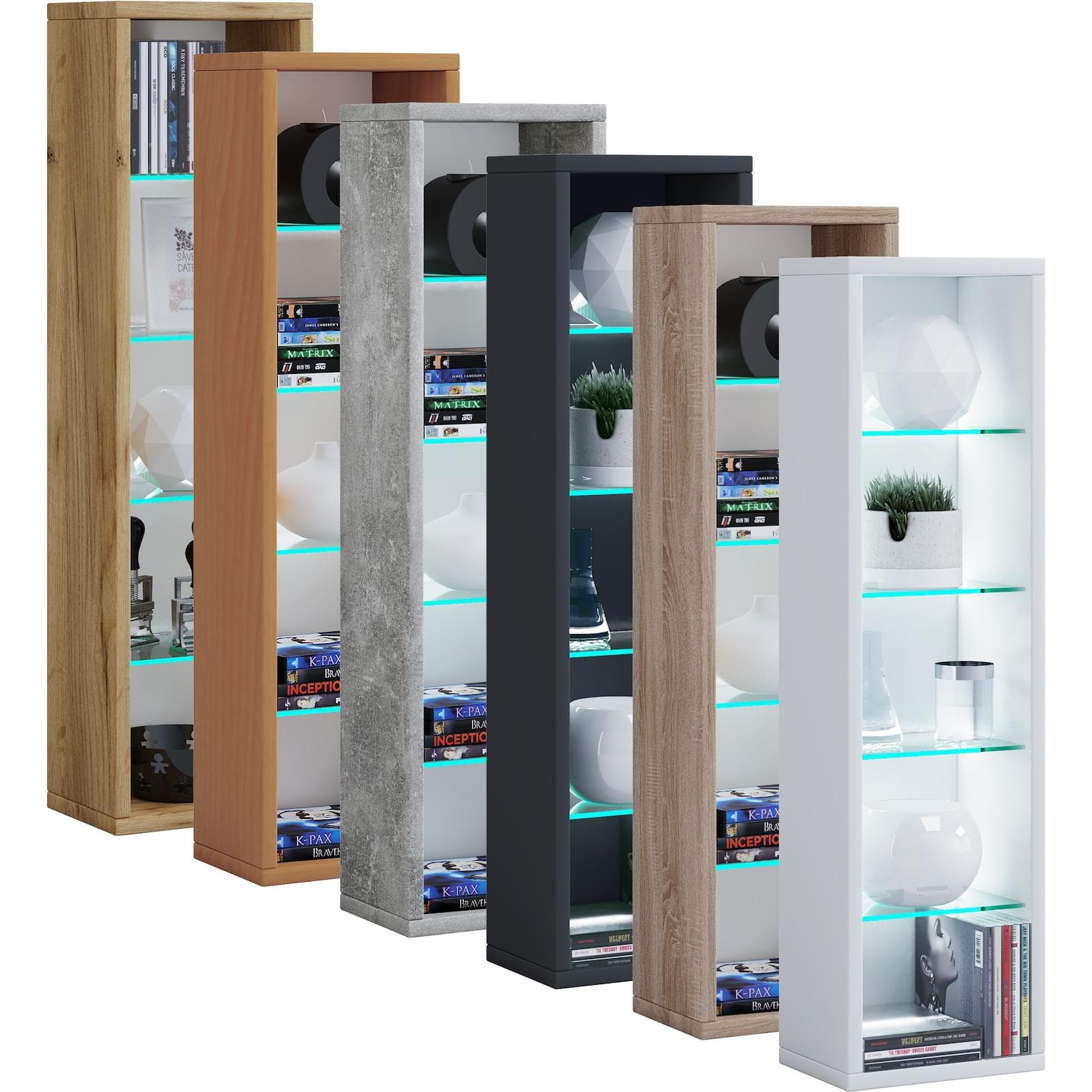 VCM Wandregal RASITO Modernes CD/DVD Regal