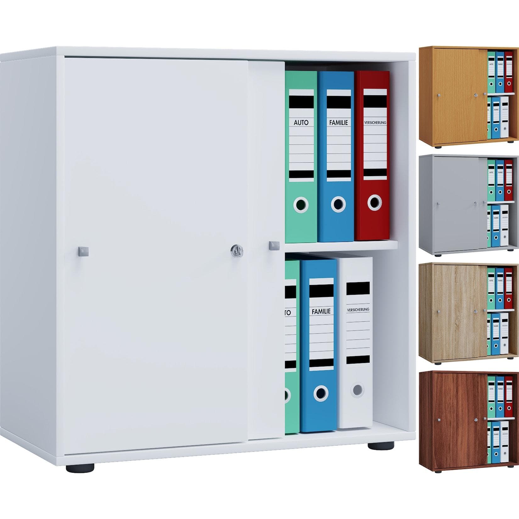 Büroschrank mit Schiebetüren - Lona 2fach