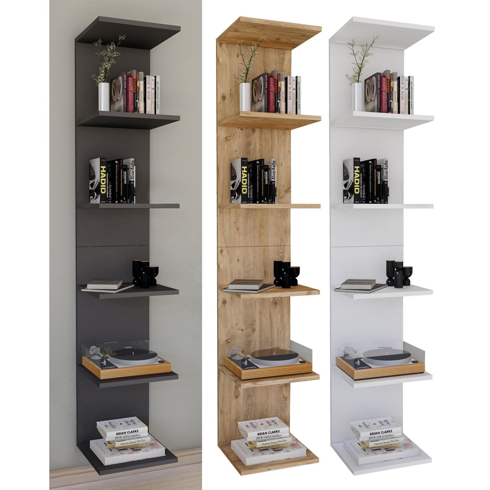 VCM Lazas Wandregal Holz Modernes Design Offenes Regal Deko Board