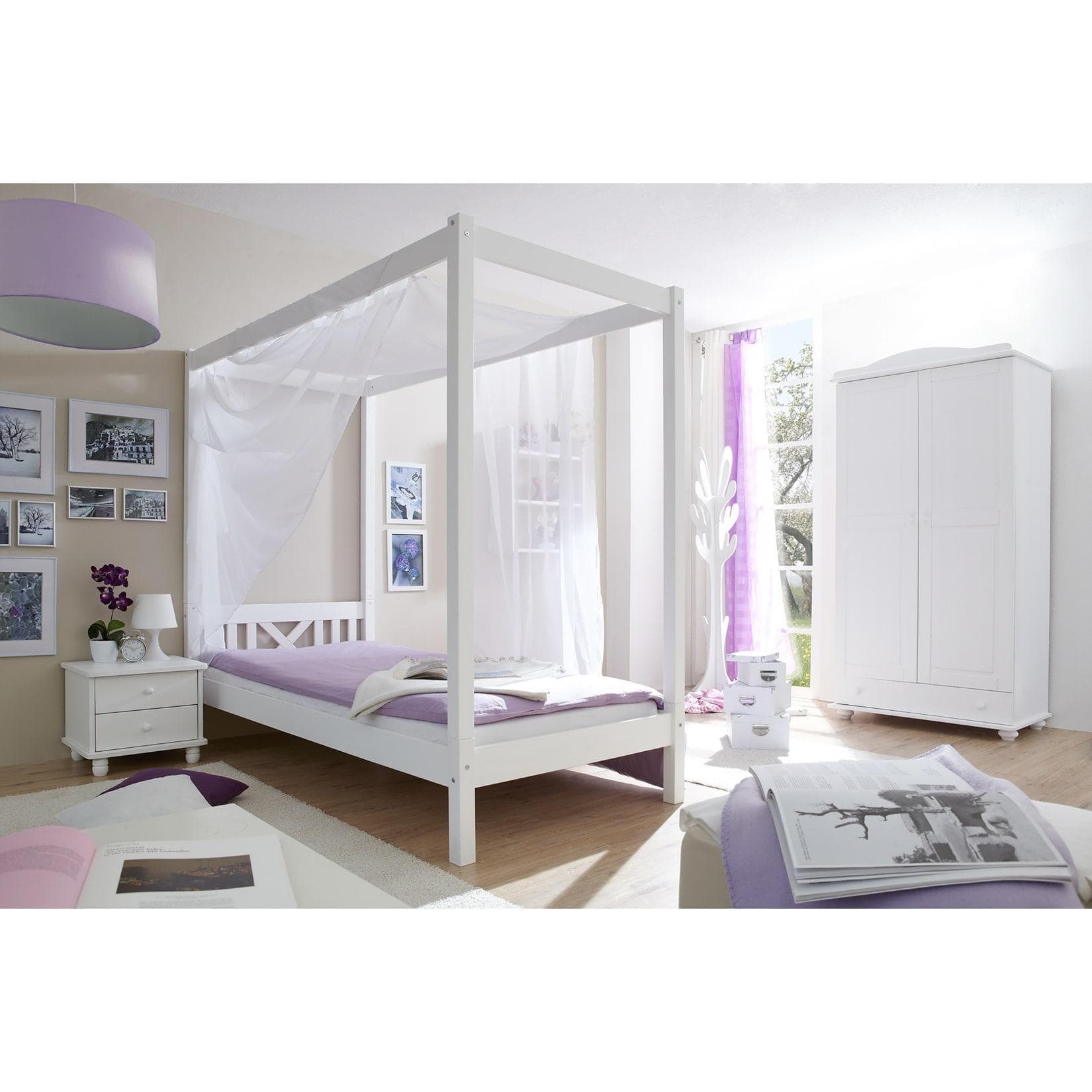 TiCAA Himmelbett LaLuna Kiefer