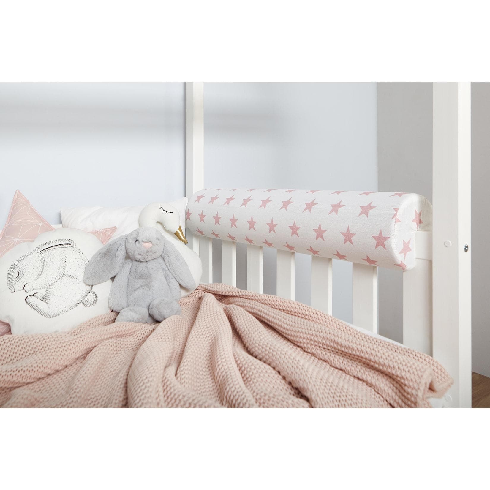 TiCAA Kinder Nackenrolle Hochbett Baumwolle Farbauswahl