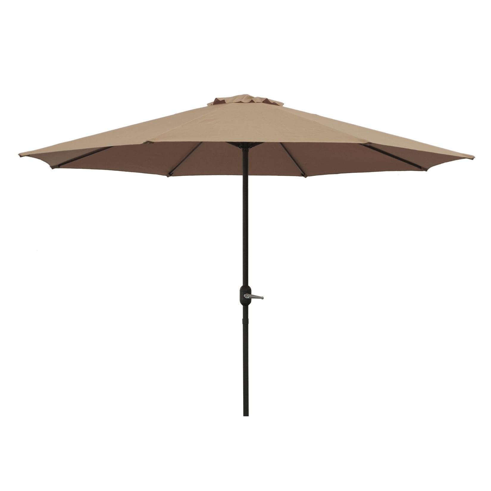 DEGAMO Marktschirm 300cm Kurbelmechanismus Aluminium