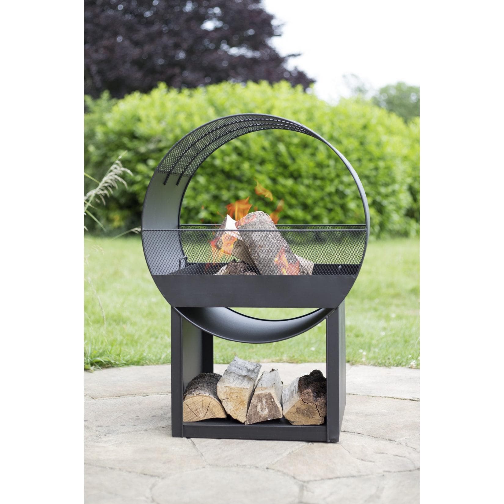 Buschbeck Feuerstelle Porthole Schwarz Modernes Design