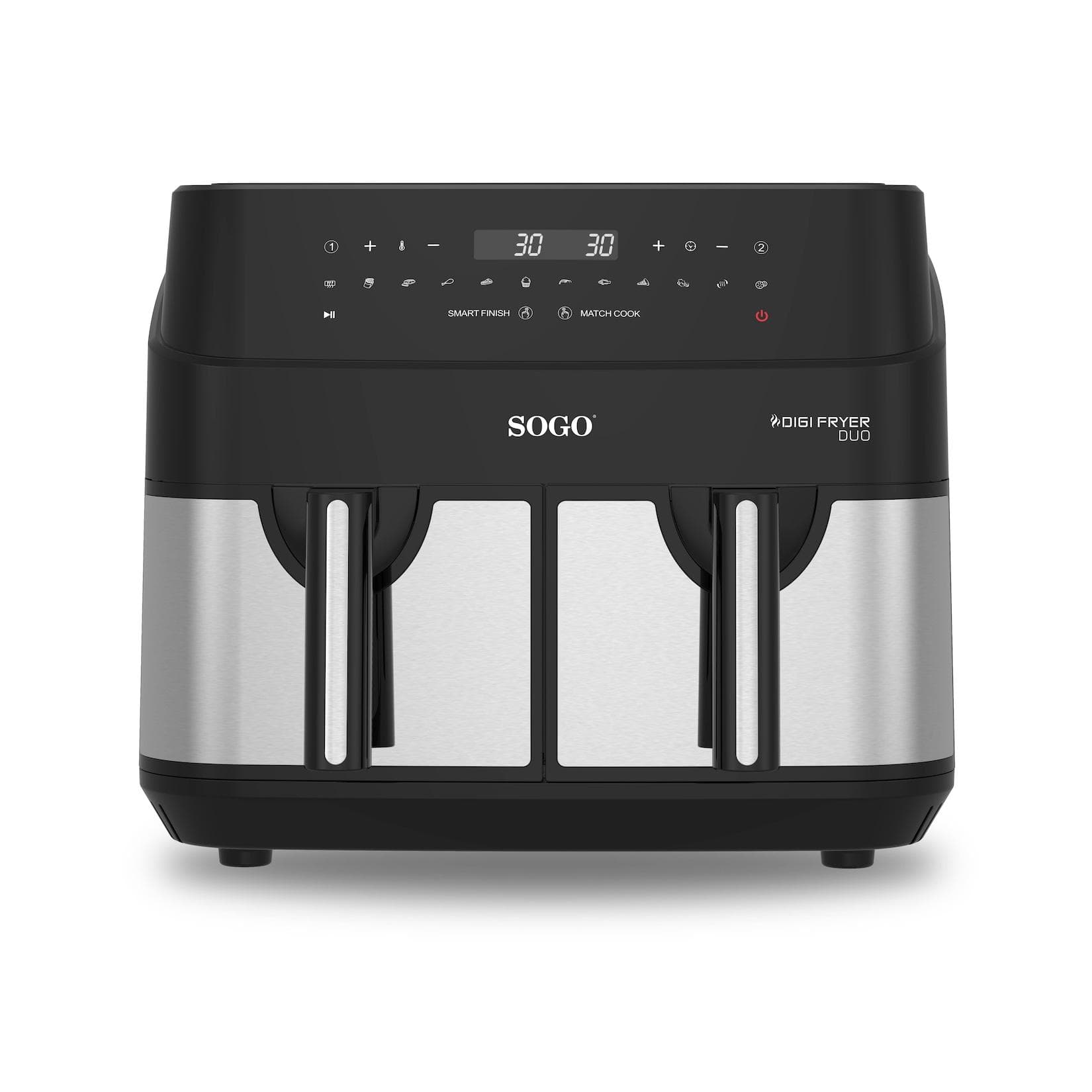 SOGO Multifunktions-Heißluftfritteuse mit Doppelkorb 1750W