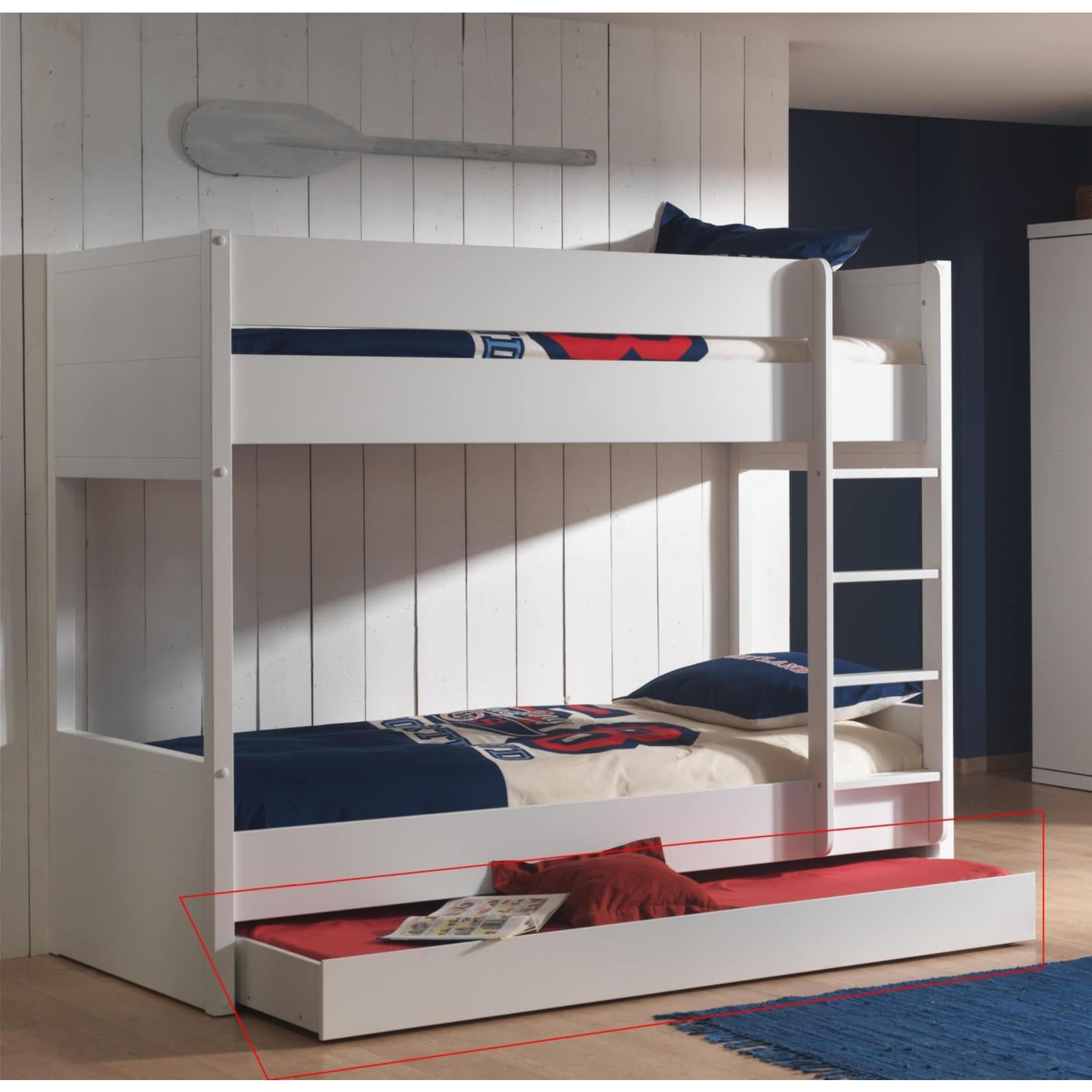 Lackierter Bettschubkasten mit Rollen | Einfache Bedienung (Made in Europe)