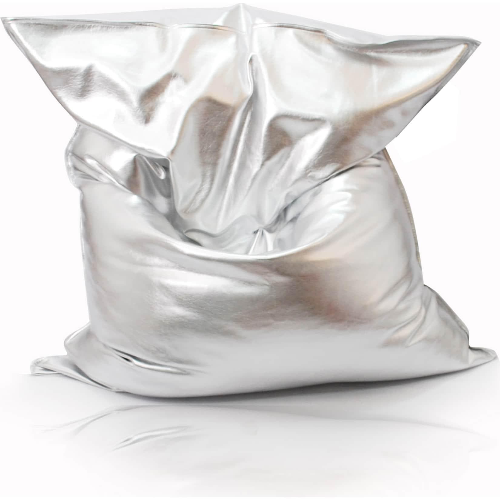 KINZLER Riesen-Sitzsack Nugget Silber