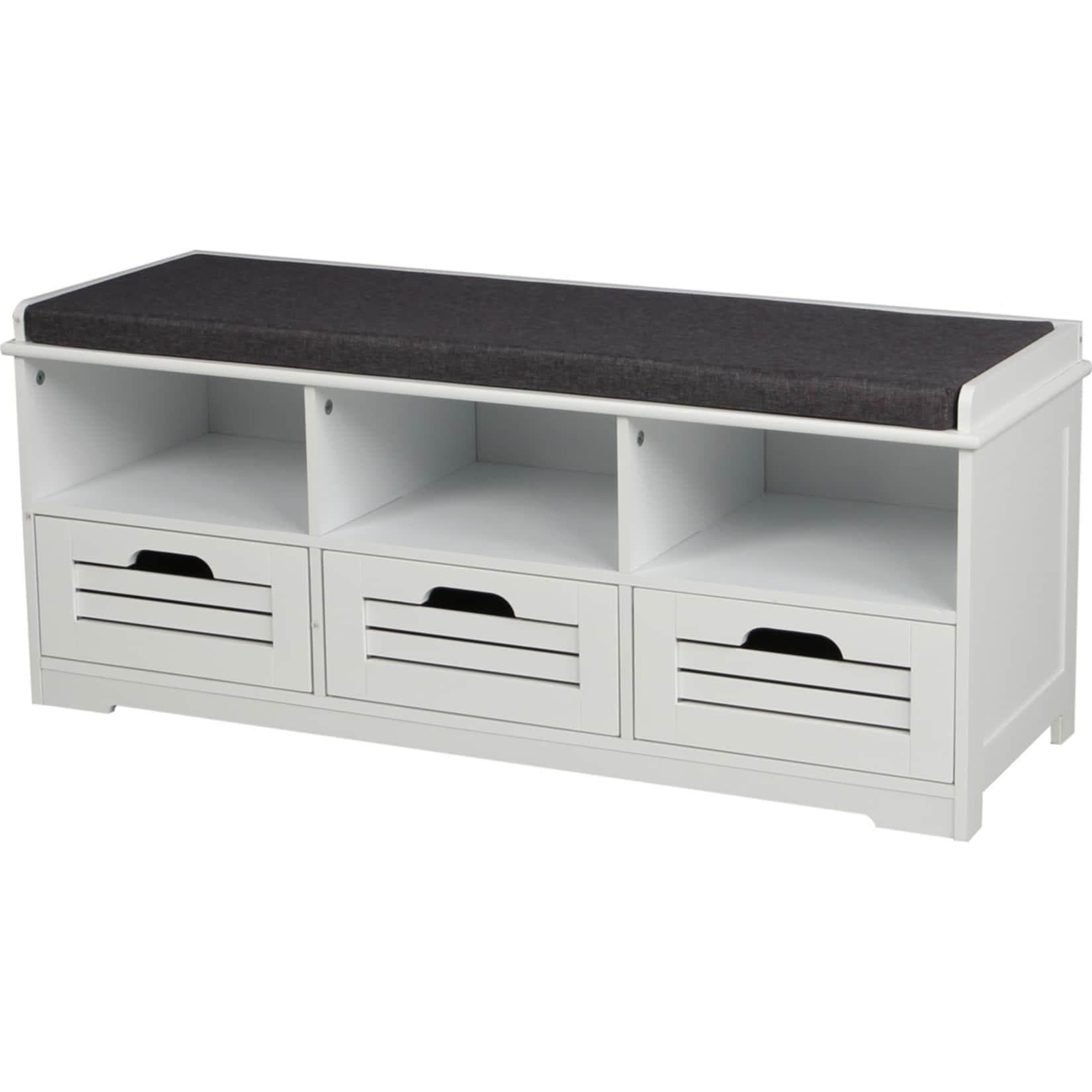 Schuhschrank mit Sitzbank und 3 Schubladen