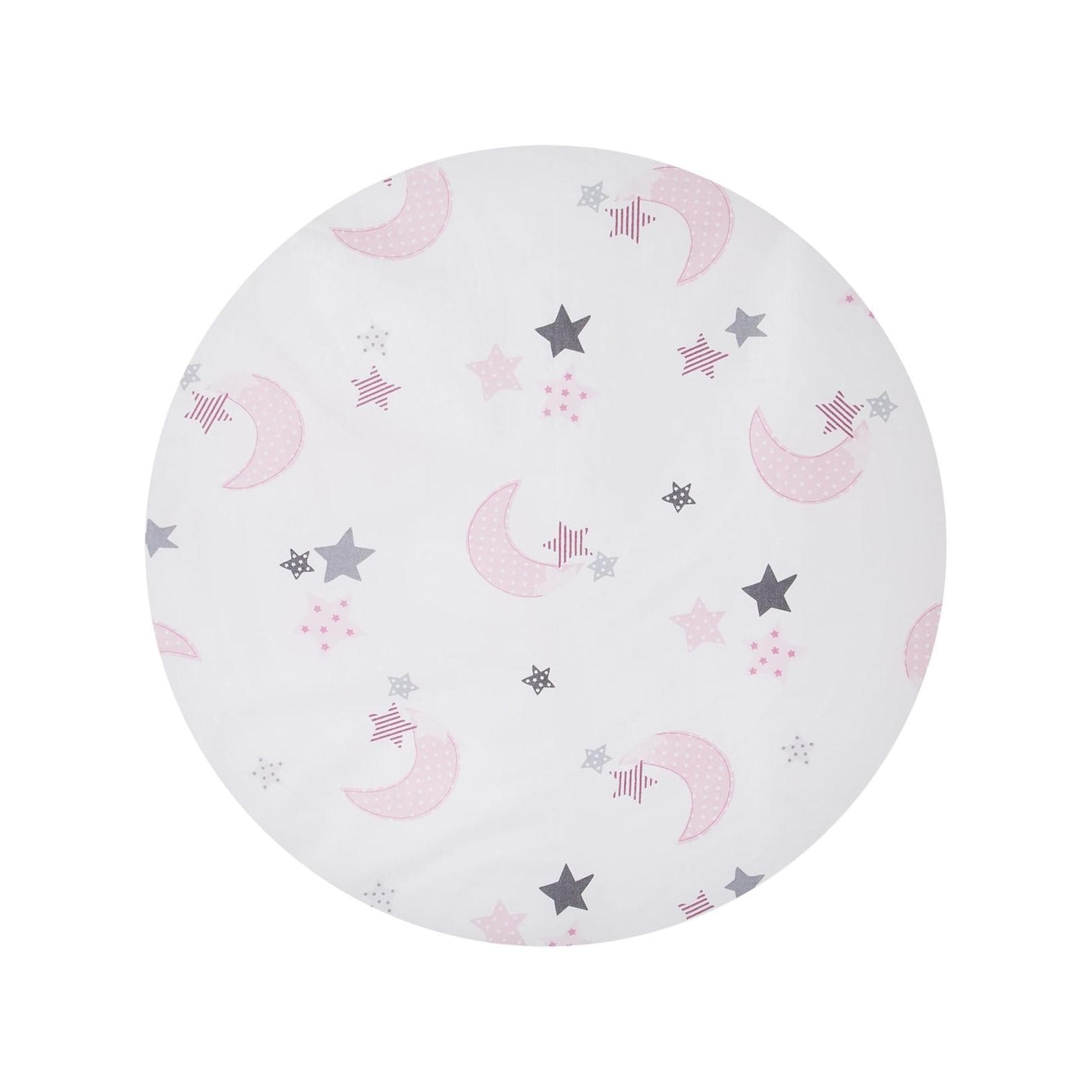 Chipolino 4-teiliges Bettwäsche Set Kissen Kissenbezug Steppdecke Bettlaken weiß/rosa