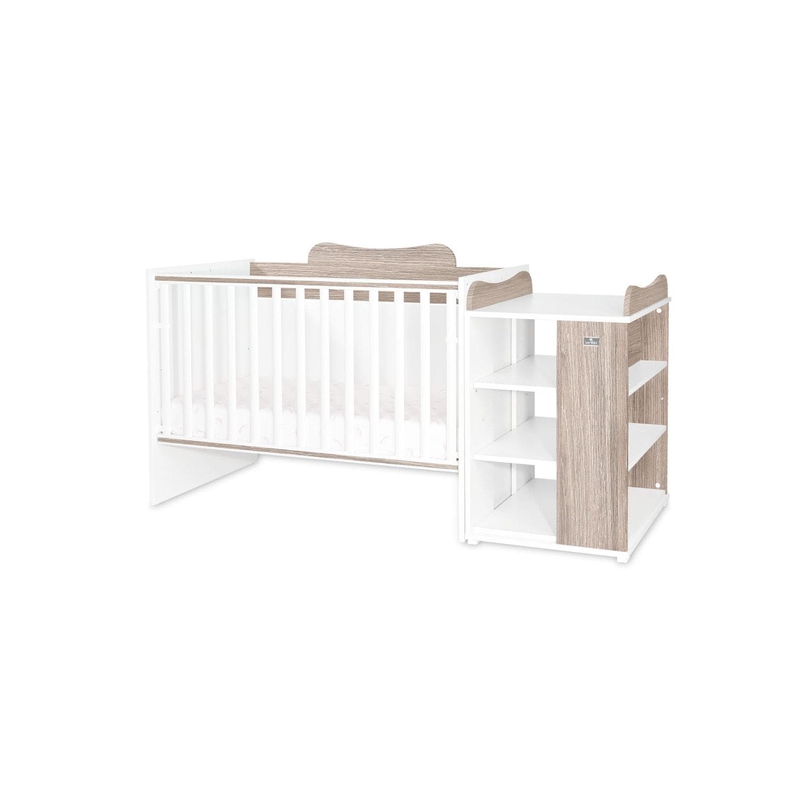 Lorelli Babybett Multi hellbraun Wickelkommode Jugendbett