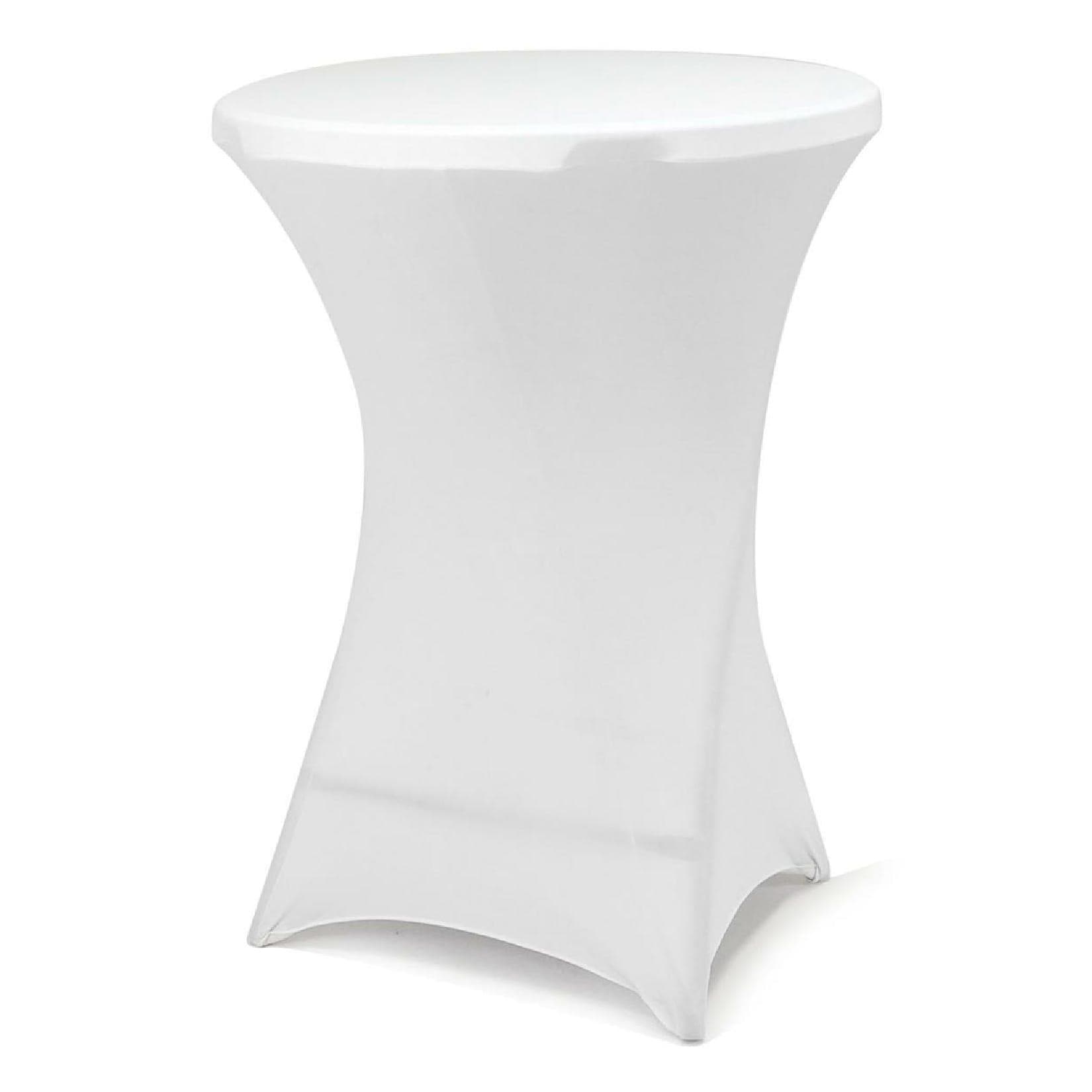 VCM Stretchhusse für Stehtische Weiß - Flexibel & Waschbar