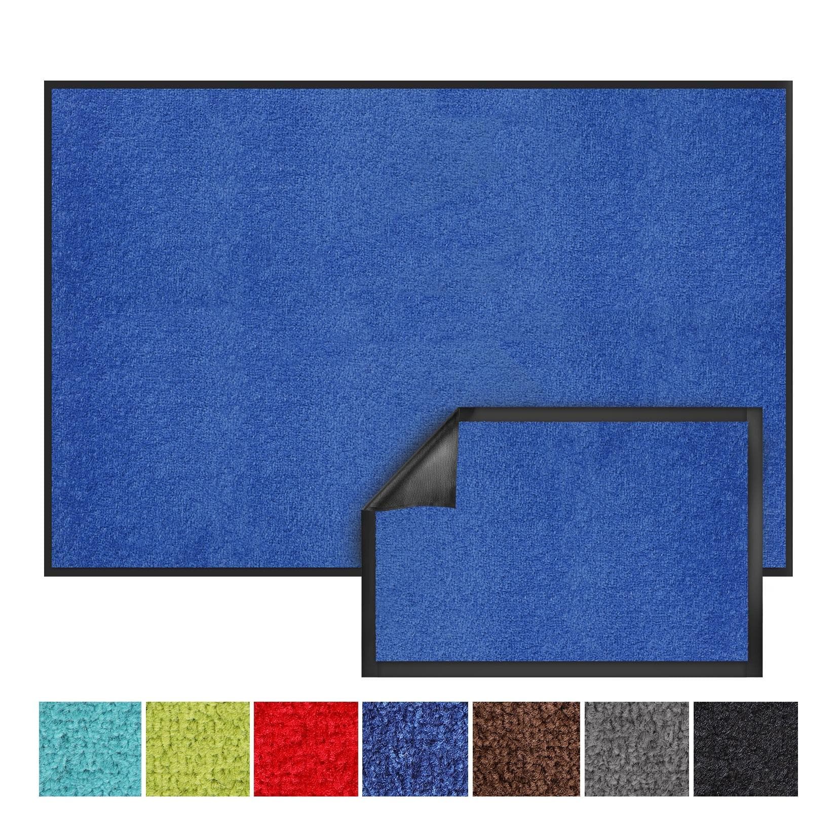 Karat Schmutzfangmatte Monochrom Blau - Hochwertiger Bodenschutz