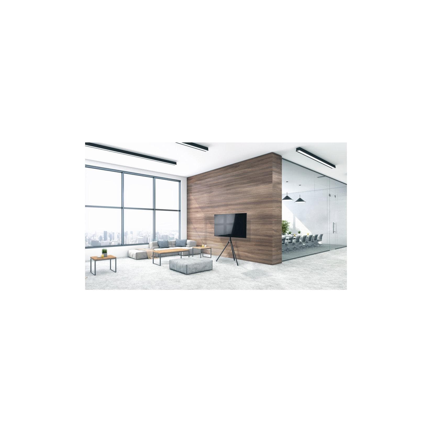 One for All TV Stand Tripod Metal Titanium Grey