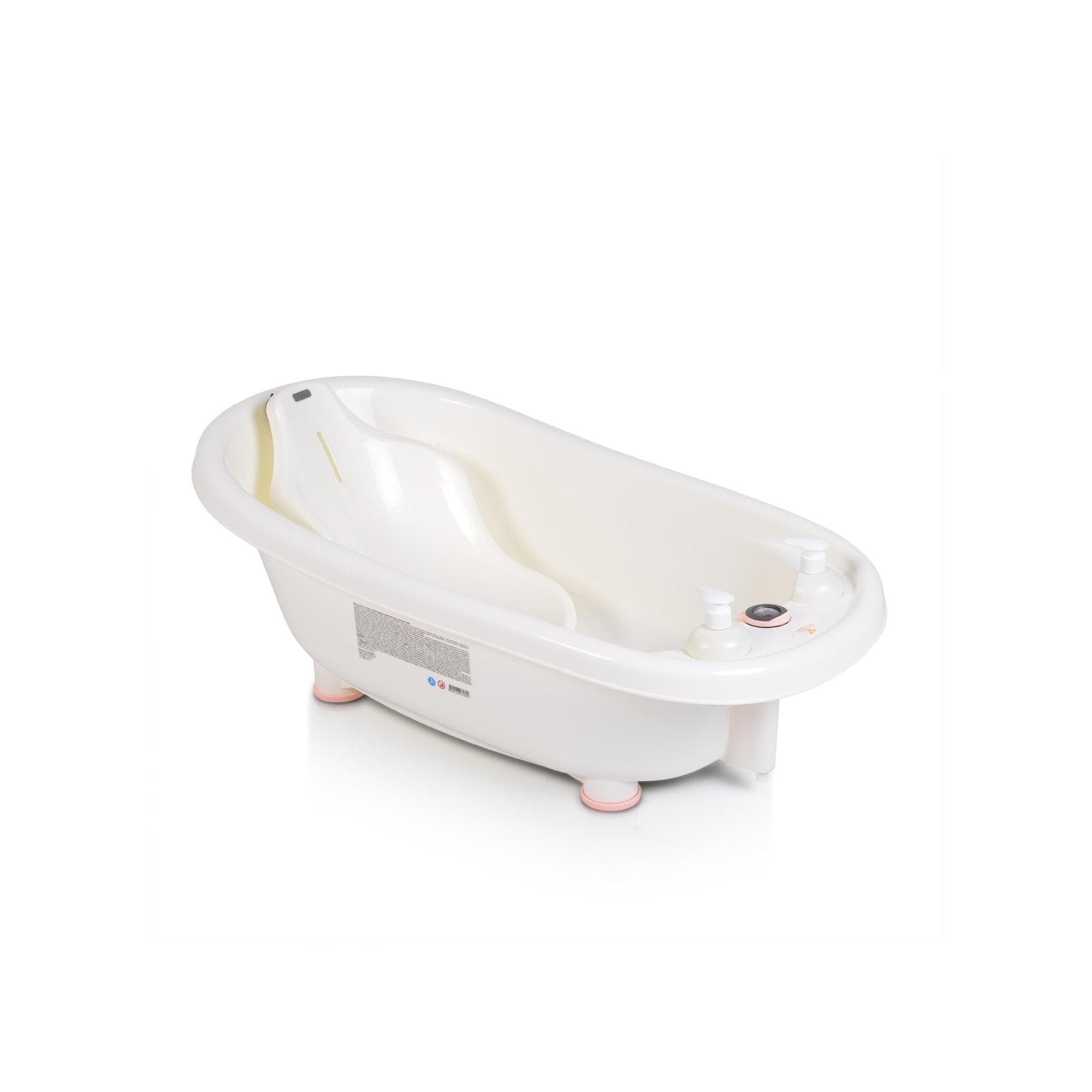 Moni Baby Badewanne Set Bubble Thermometer Sitz Duschgel- und Shampoospender Rosa