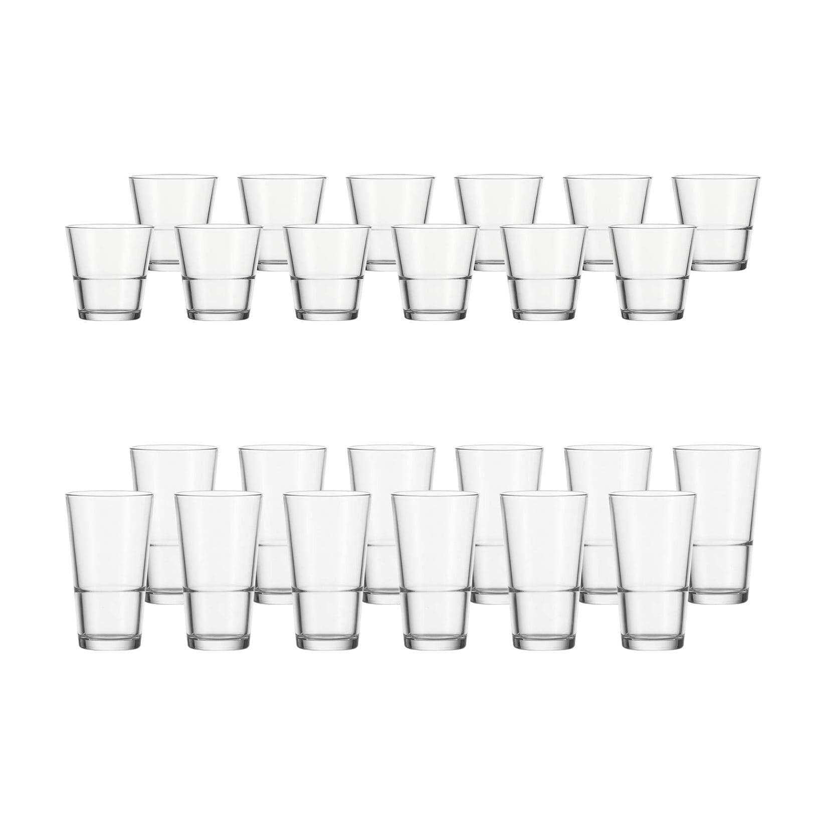 Leonardo Trinkglas Set Event 24er Set Transparent