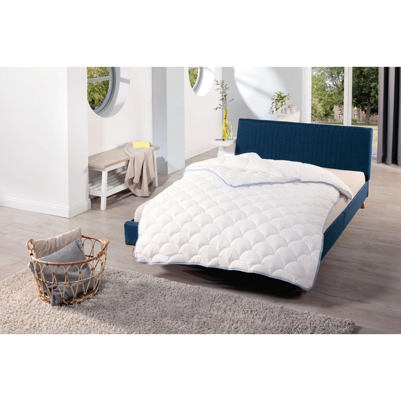 Schlaf-Gut Utah Vierjahreszeitendecke: Baumwoll-Polyester, Weiß, Allergikerfreundlich