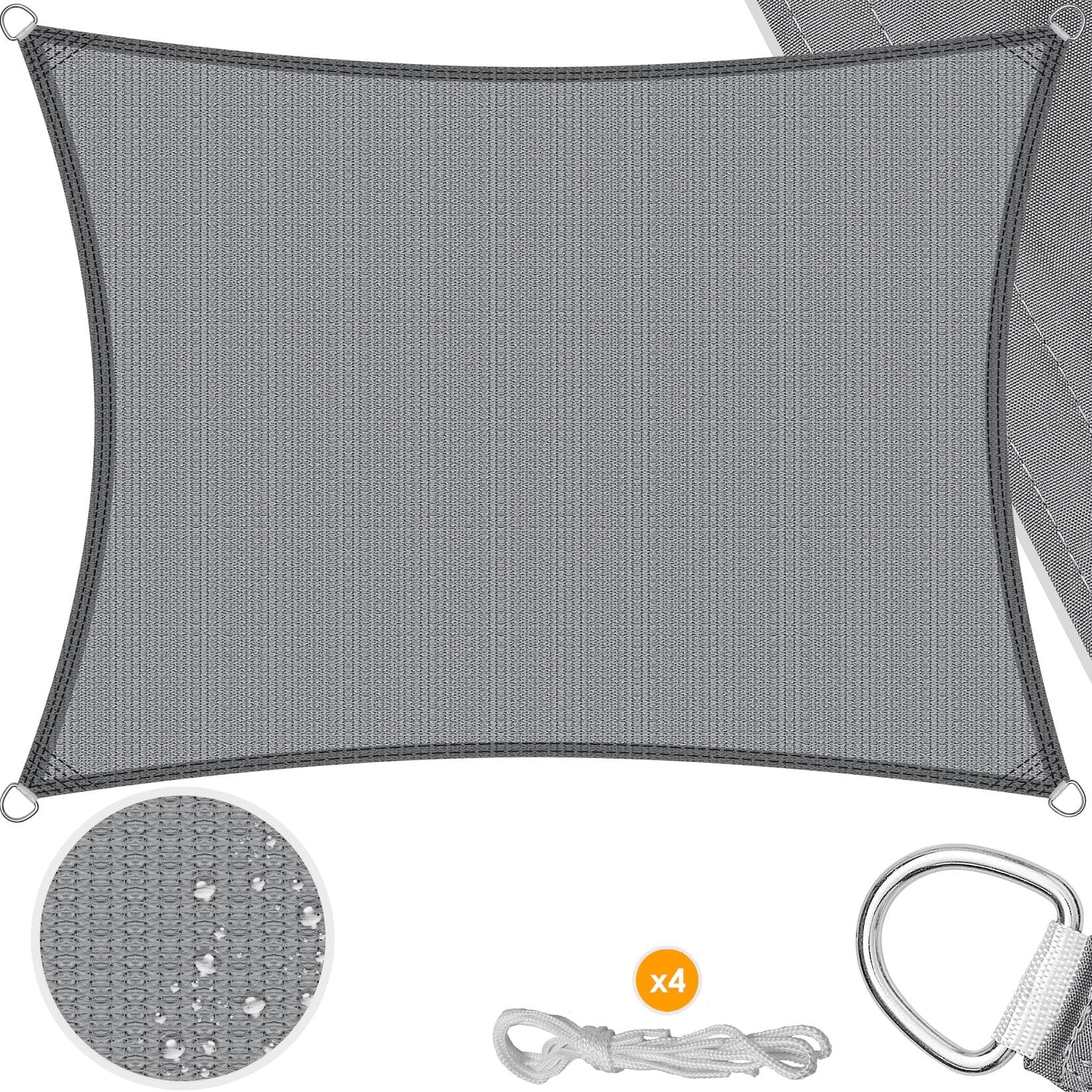 KESSER Sonnensegel HDPE Sonnenschutz Windschutz