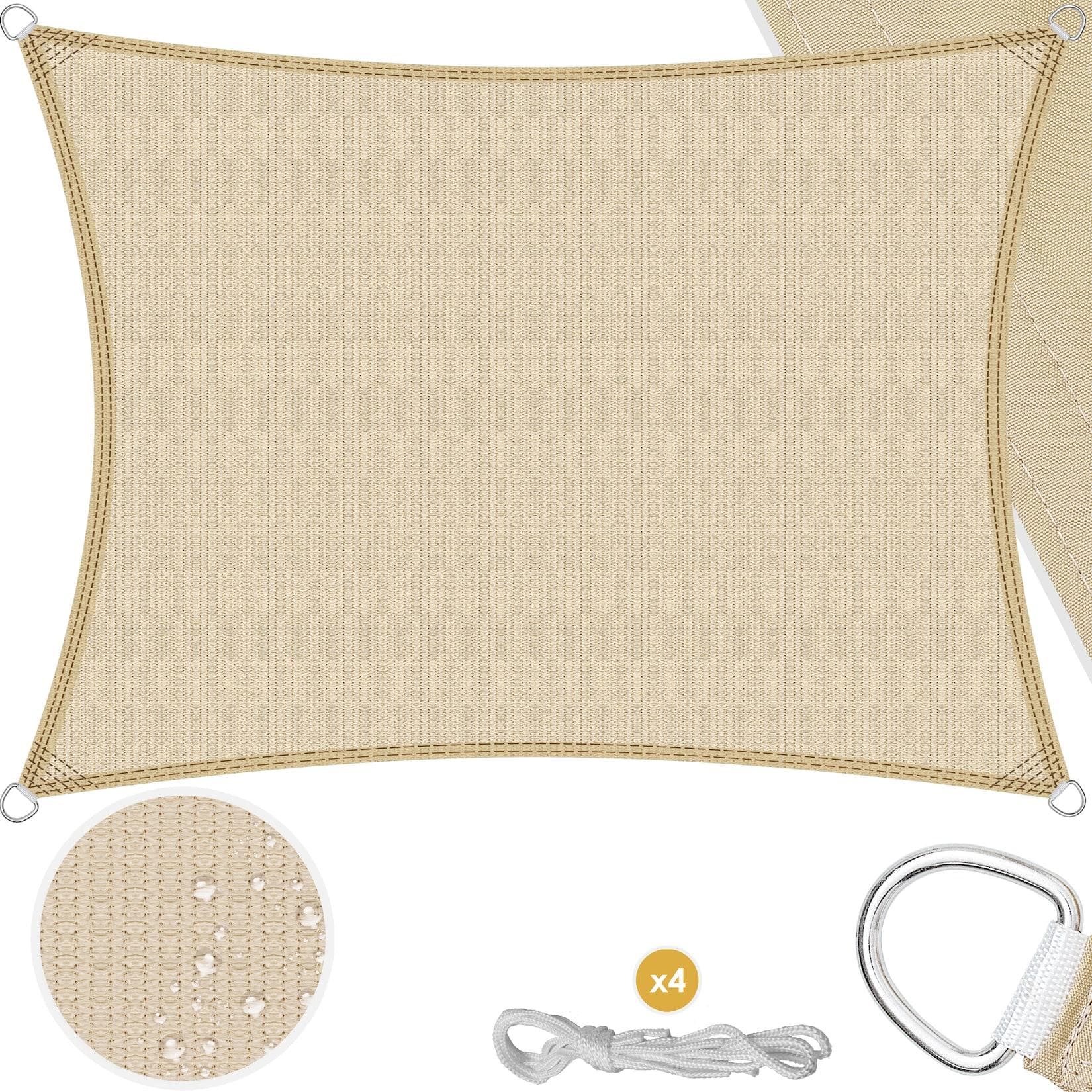 KESSER Sonnensegel HDPE Sonnenschutz Windschutz