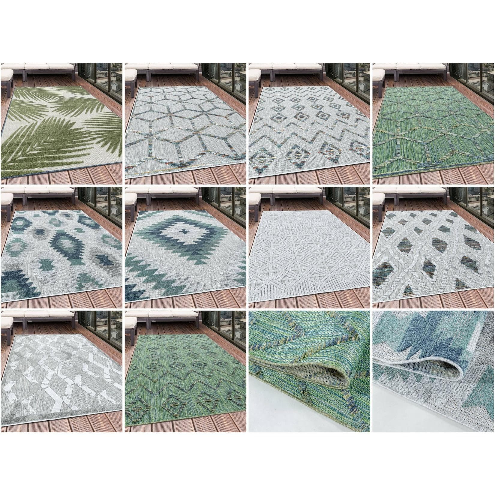 Homtex Outdoorteppich Grün S0S7A0WO