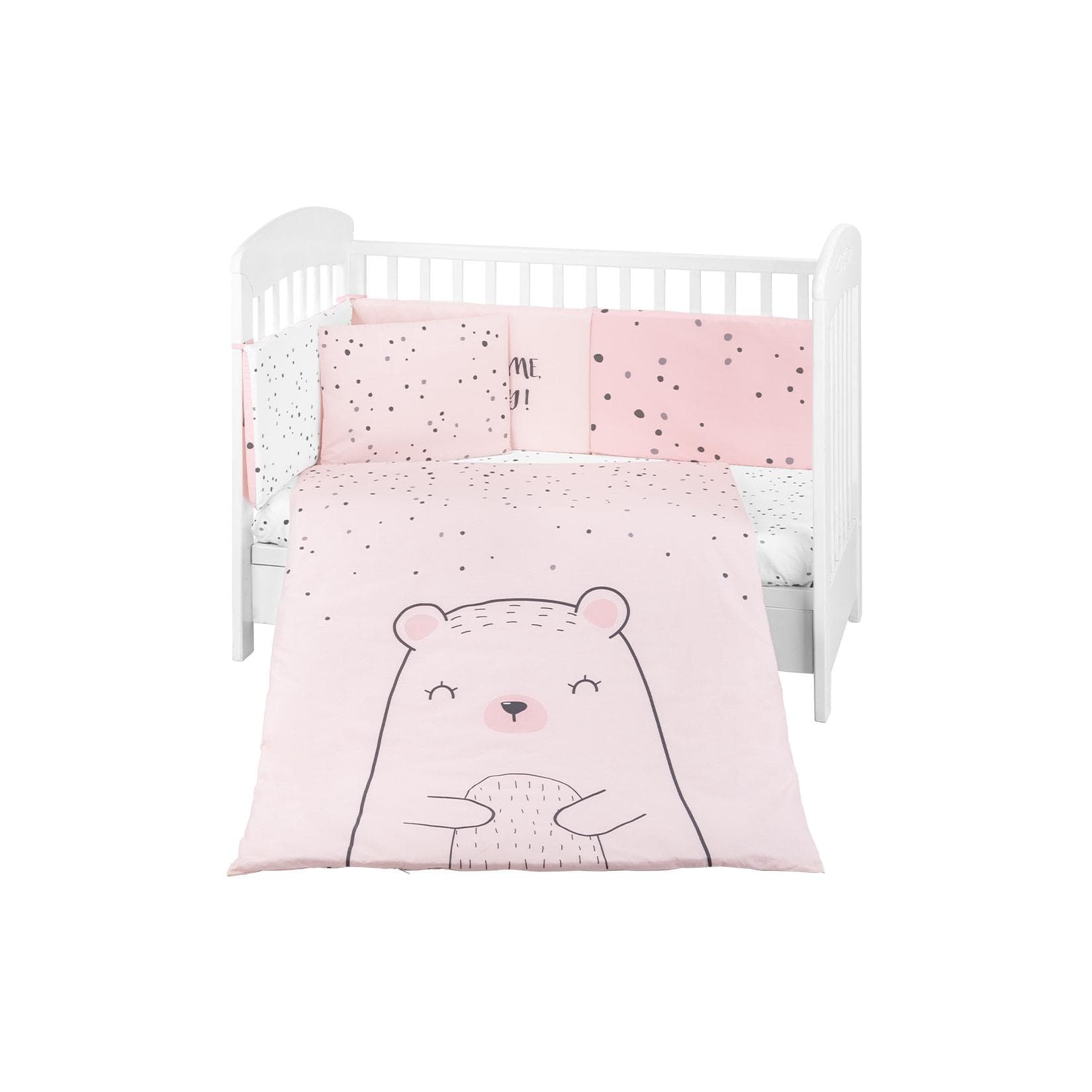 Kikkaboo Kinderbettwäsche Bär 6-tlg. Rosa