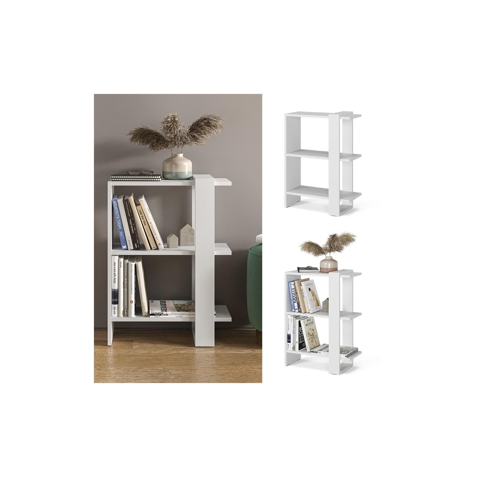 Weißer Raumteiler - Moderne Designlösung