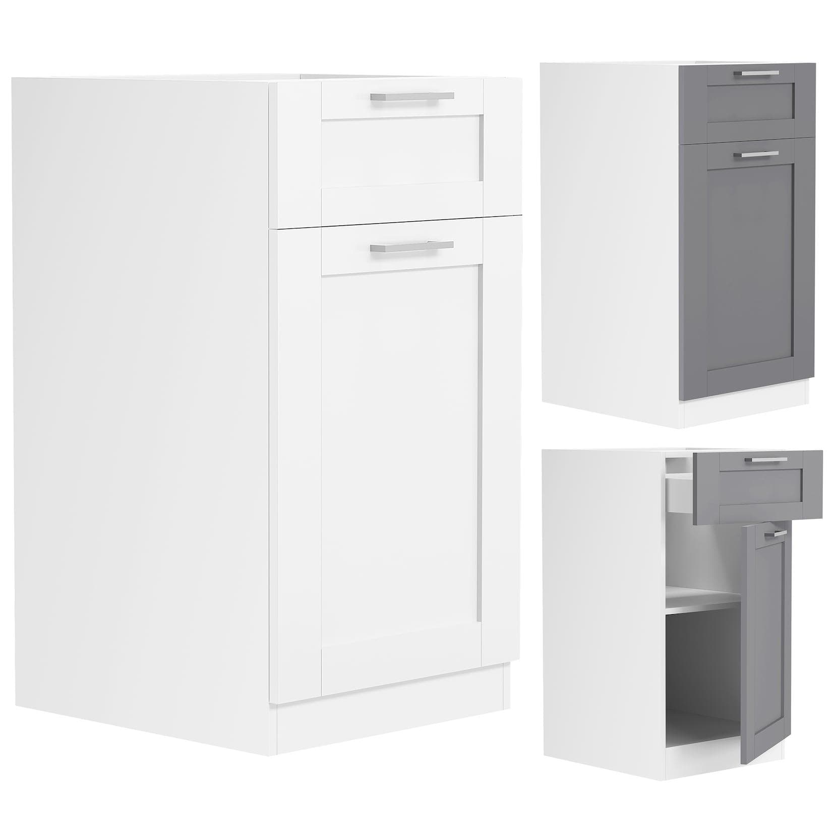 VCM Colura Unterschrank Küchenschrank mit Schublade und Drehtür