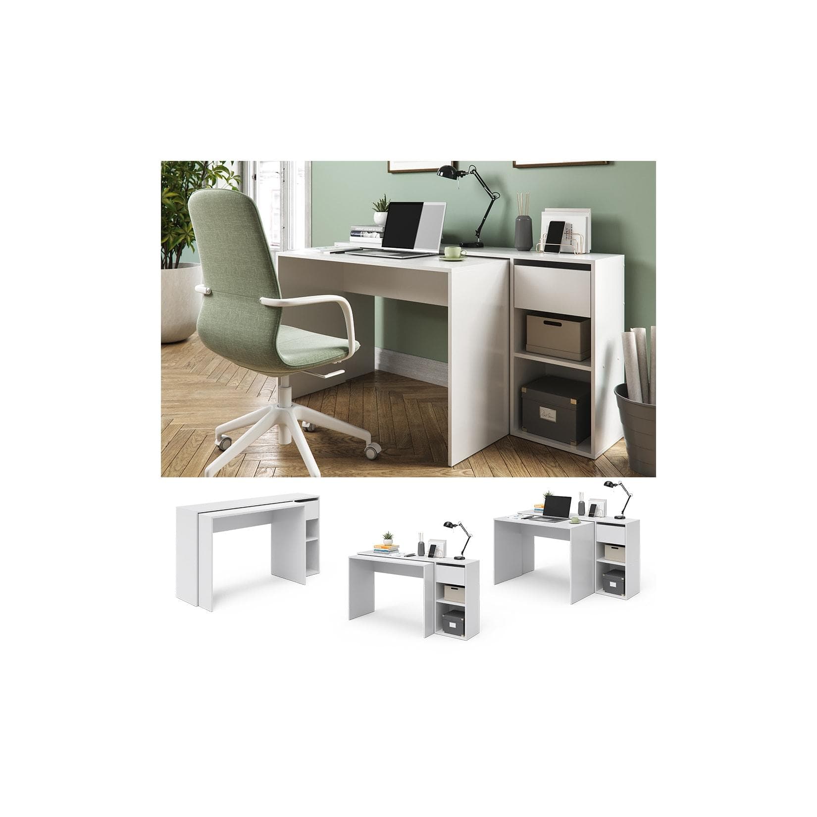 Vicco Schreibtisch Ben Weiß - Funktional & Designstark