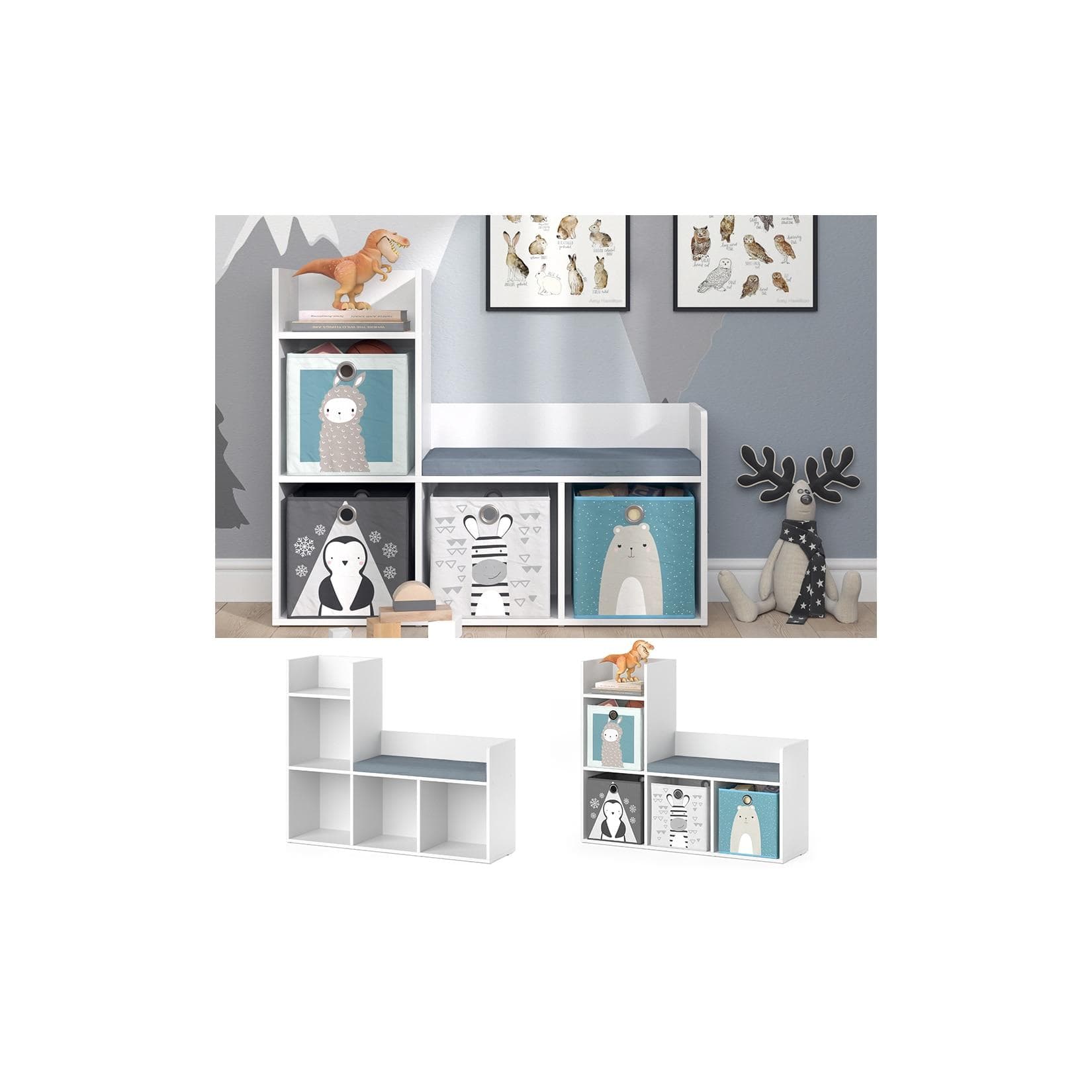 Weiße Sitzbank - Modernes Design