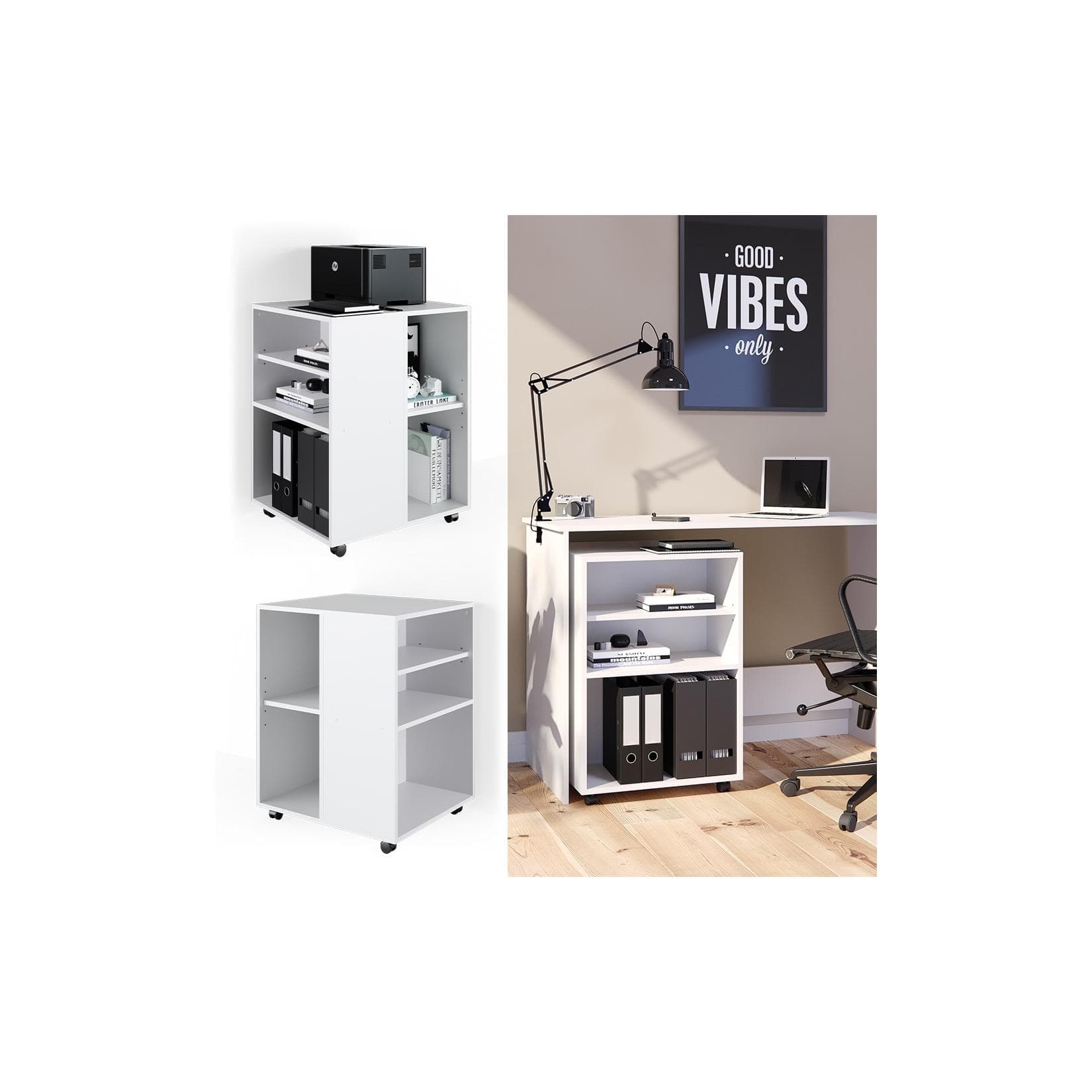 Weißer Rollcontainer - Praktische Aufbewahrung