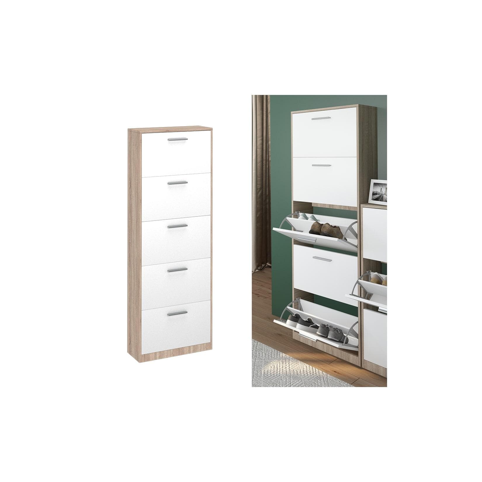 Schuhkipper in Weiß/Sonoma