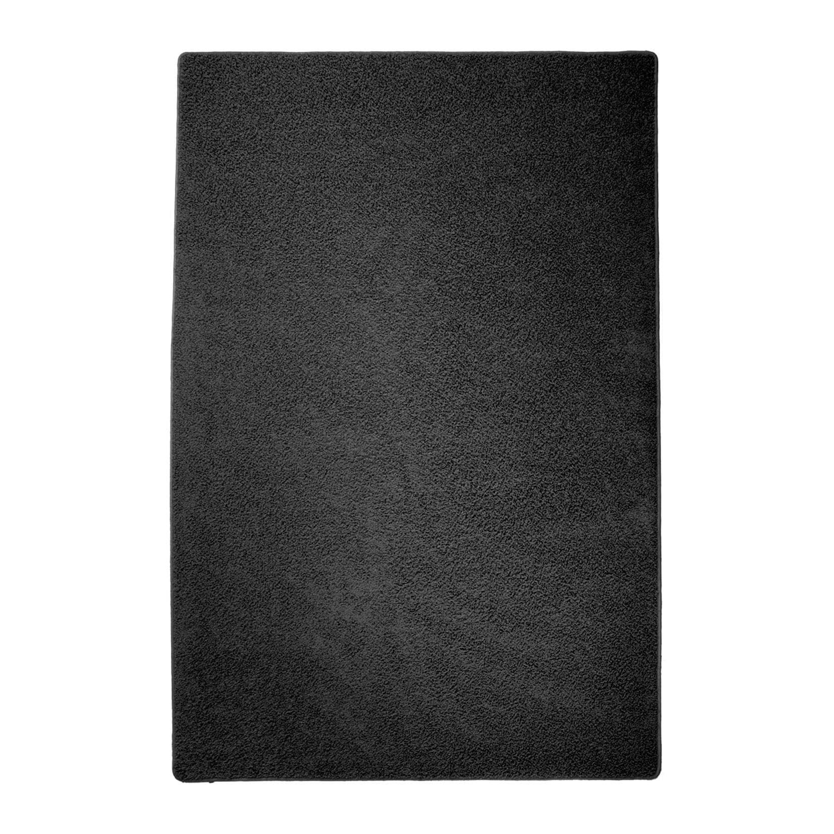 Karat Shaggy Hochflor Teppich Schwarz Modern