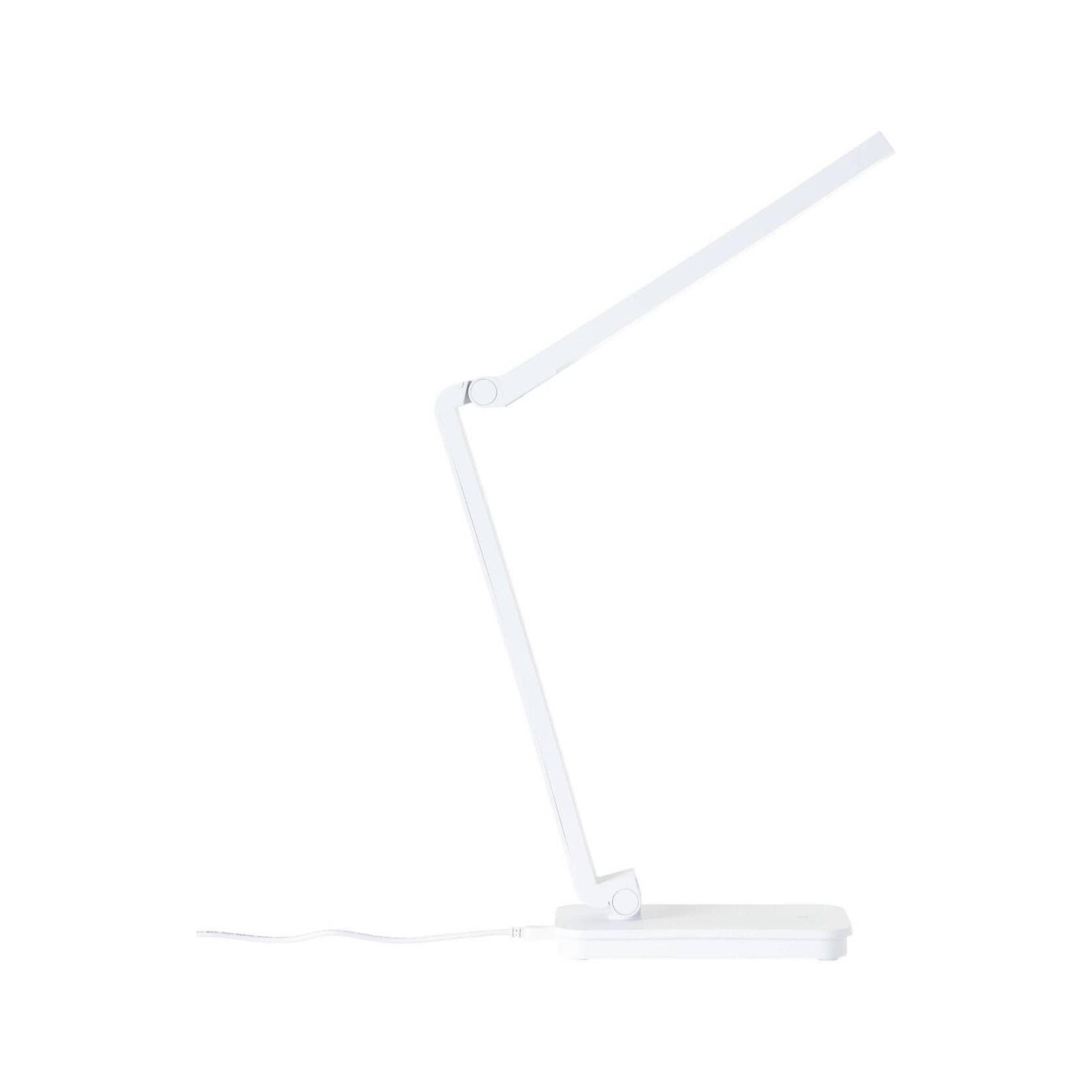 Brilliant LED Leselampe Tori: Weißes Kunststoffdesign mit Dimmfunktion