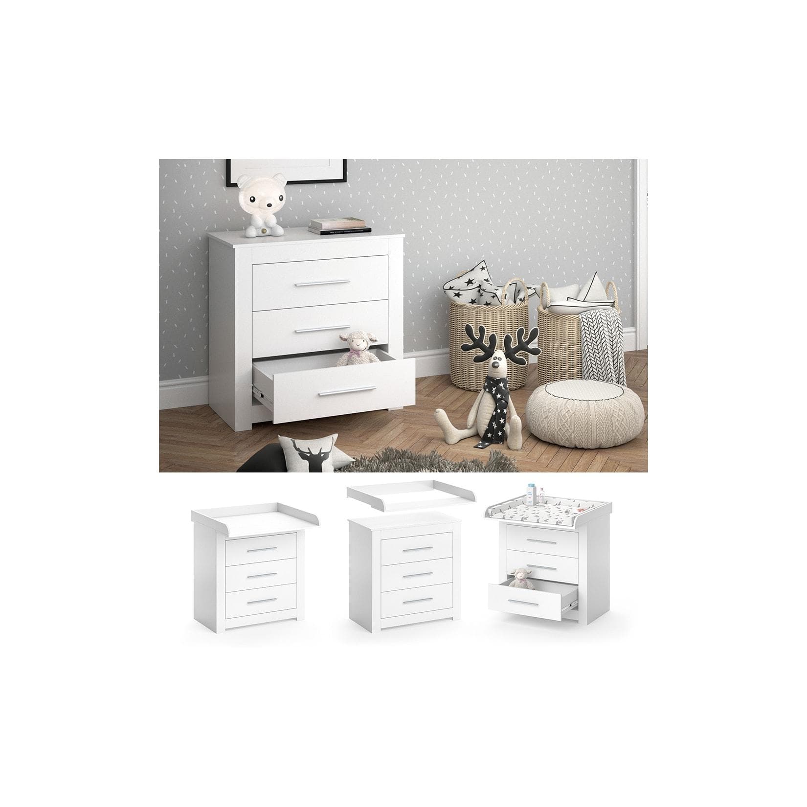 Wickelkommode Weiß modern