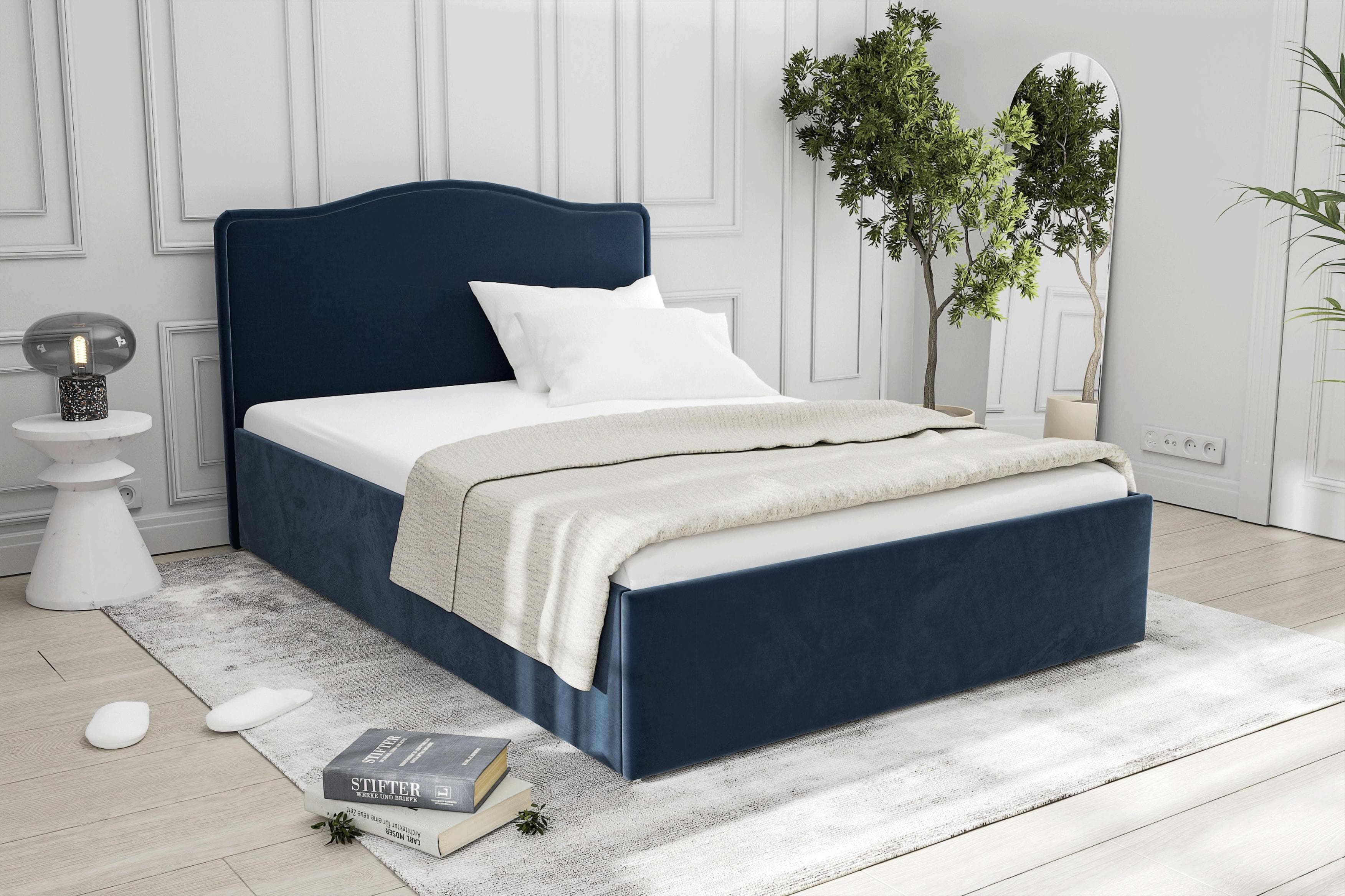 Polsterbett mit Stauraum und Matratzenwahl
