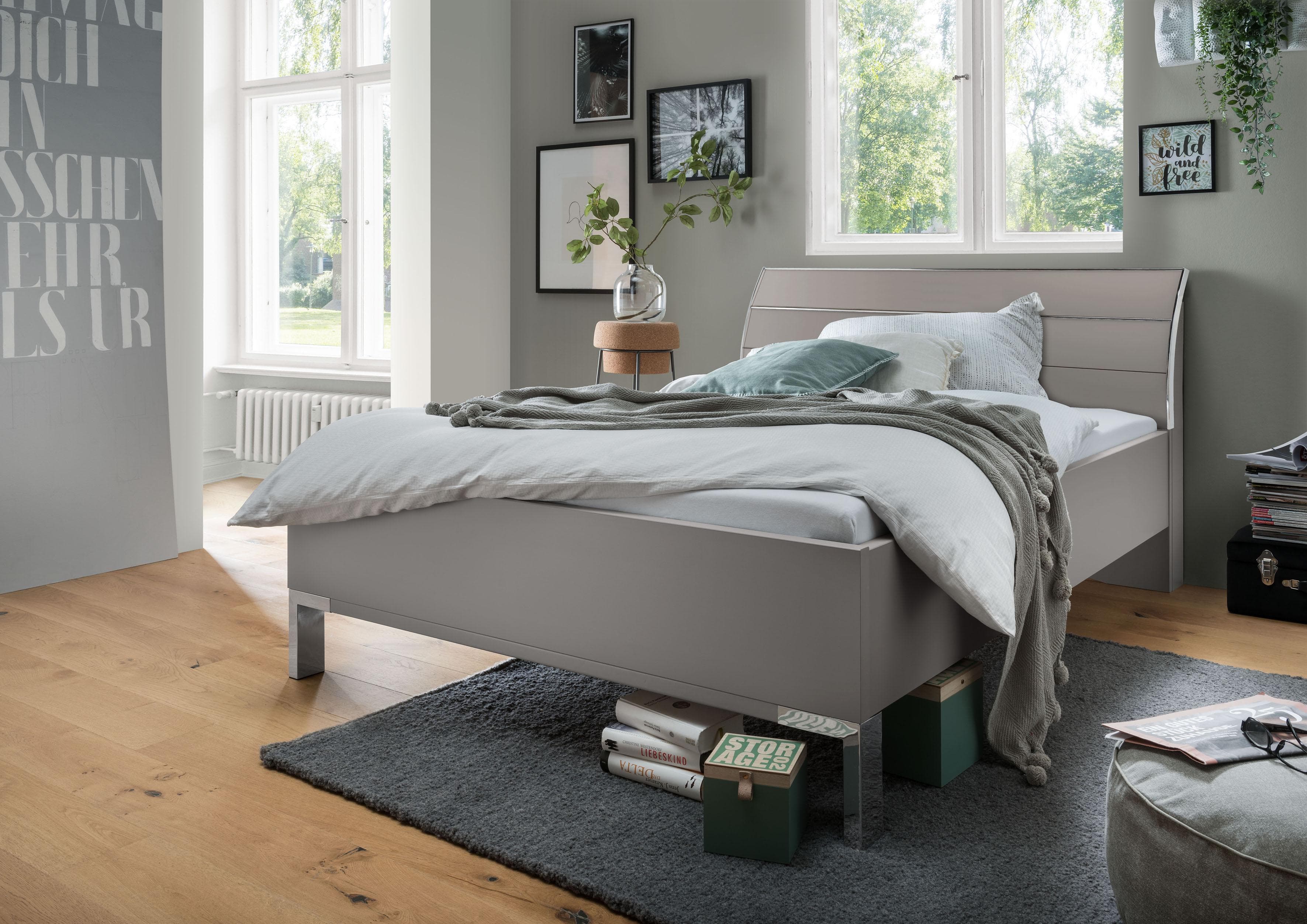 WIEMANN Monaco Futonbett mit Holzkopfteil und 4-facher Liegehöhenverstellung