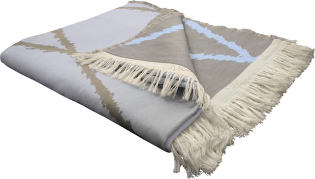 Adam Wohndecke Casket Valdelana: Grafisches Muster, Kuscheldecke aus Bio-Baumwolle